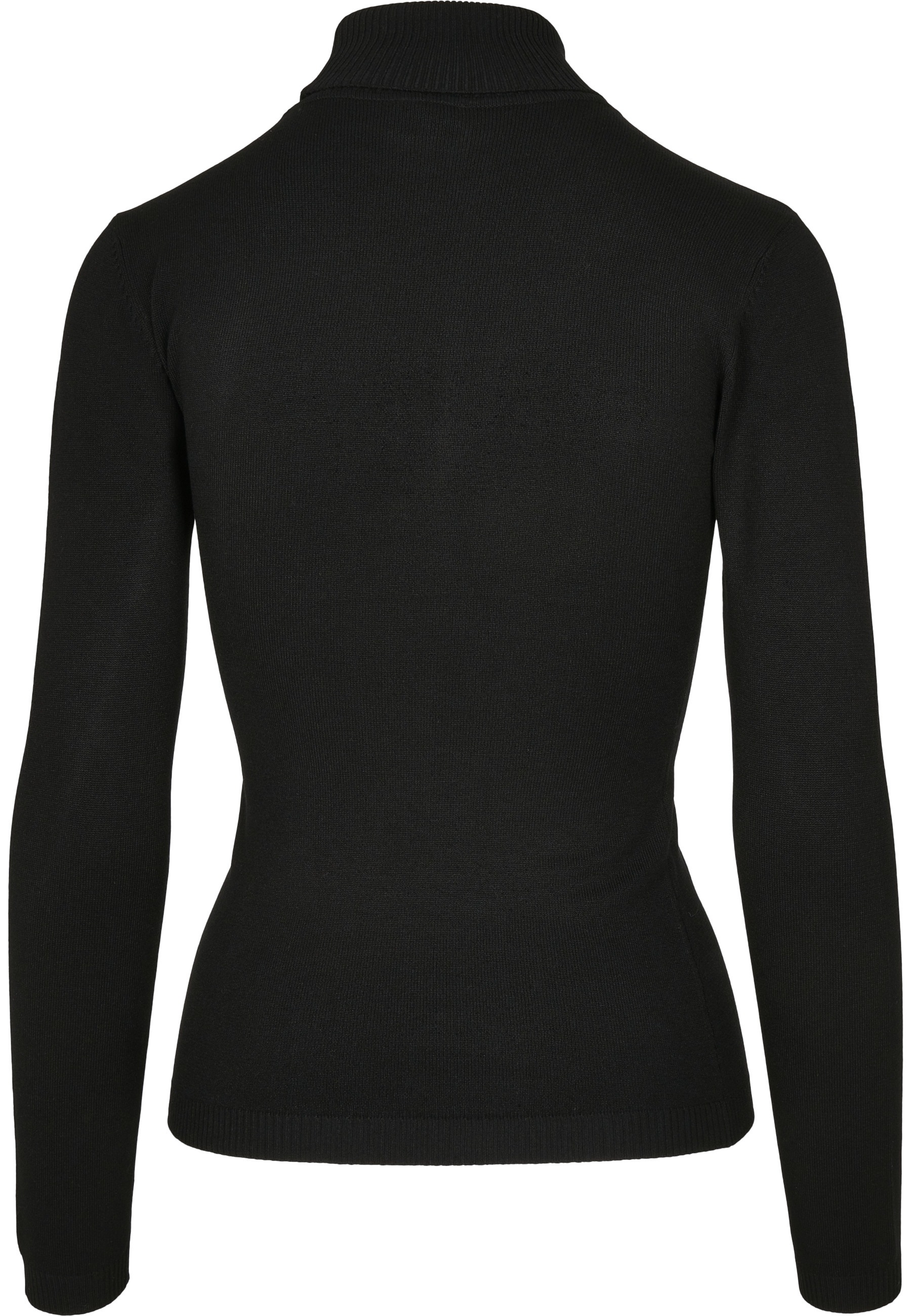 URBAN CLASSICS Fleecepullover »Urban Classics Damen Ladies Basic Turtleneck Sweater«, 1 Stk.
