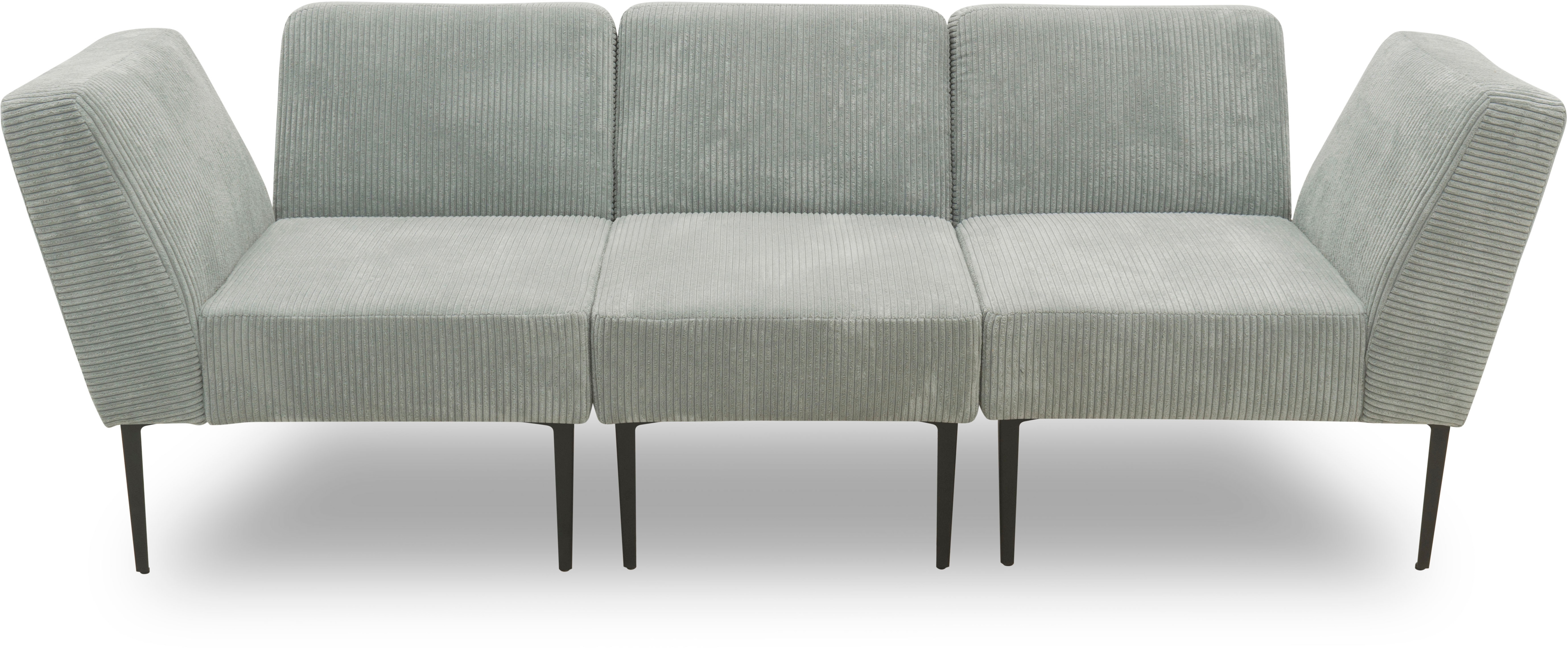 DOMO collection Sessel "700010 Lieferzeit nur 2 Wochen, auch einzeln stellbar" Cord-Bezug, Fußhöhe passend für gängige Saugroboter