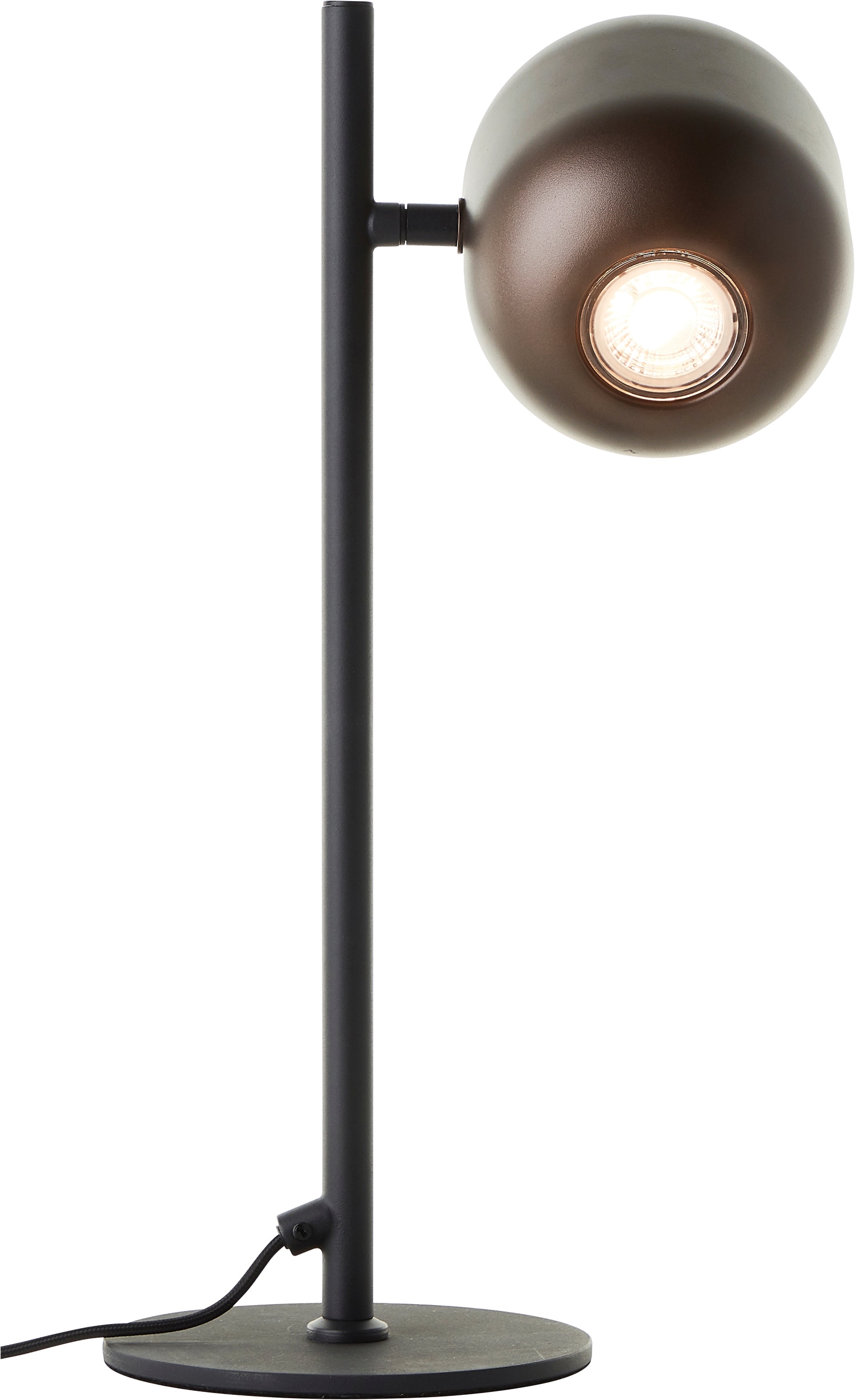 Brilliant Tischleuchte »Jane« GU10 1 Stk. H 42 cm, GU10 Fassung, schwenkbar, Metall, schwarz braun