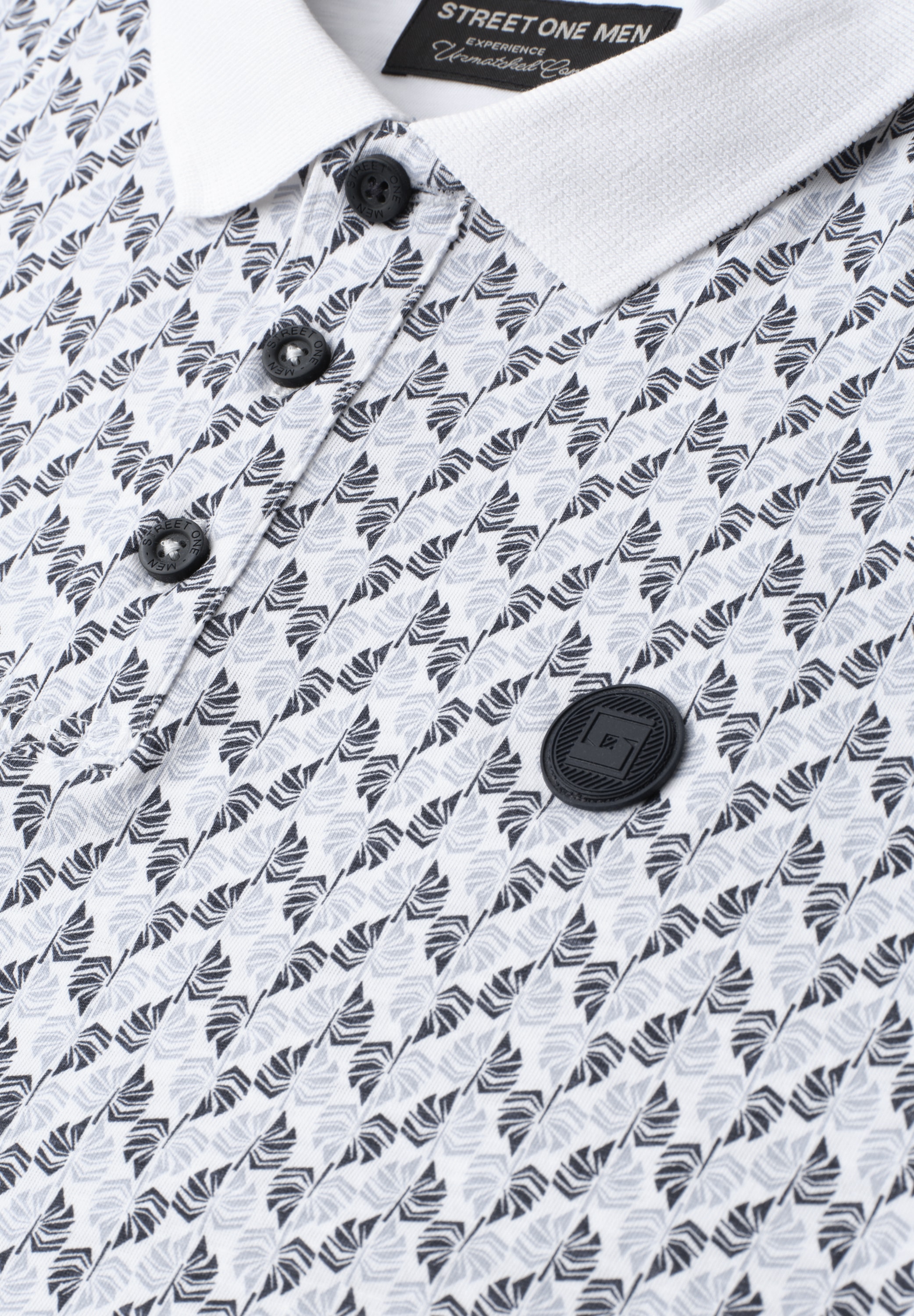 STREET ONE MEN Poloshirt aus reiner Baumwolle
