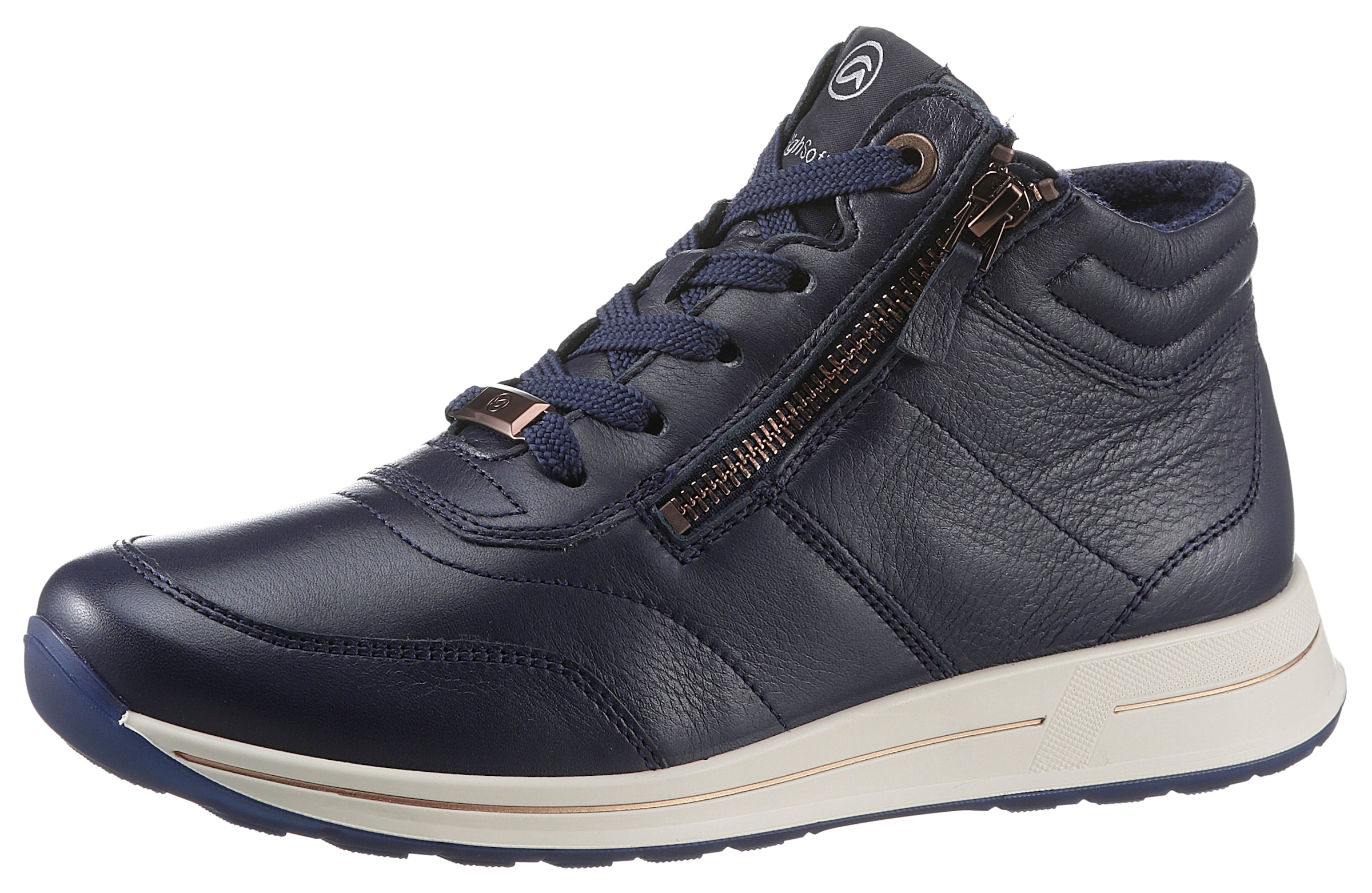 Ara Schnürboots "OSAKA" Herbstboots, mit beidseitigen Reißverschlüssen, H-Weite (=sehr weit)