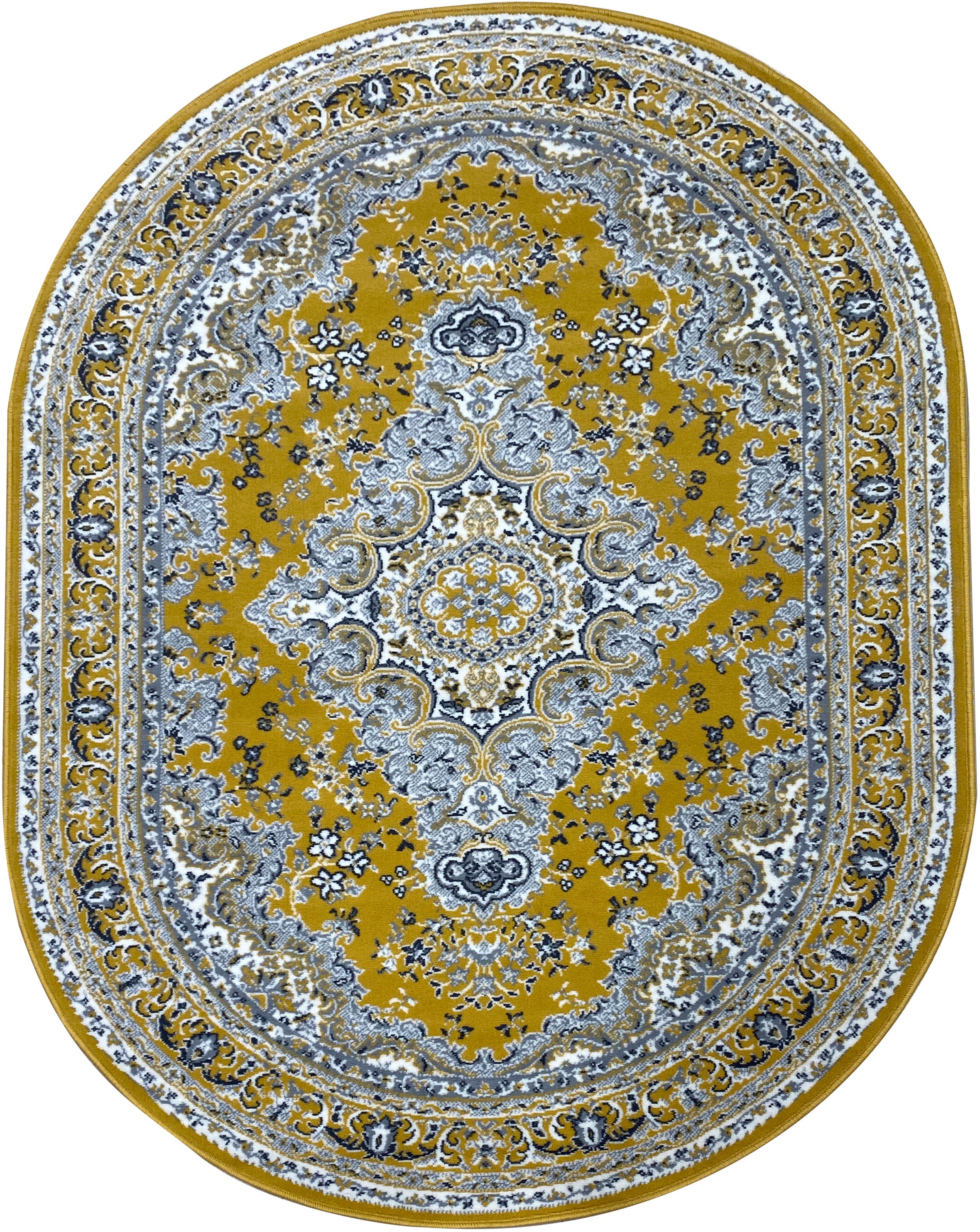 my home Teppich "Oriental, Made in Belgium" oval 7 mm Höhe Orient-Optik, mi günstig online kaufen