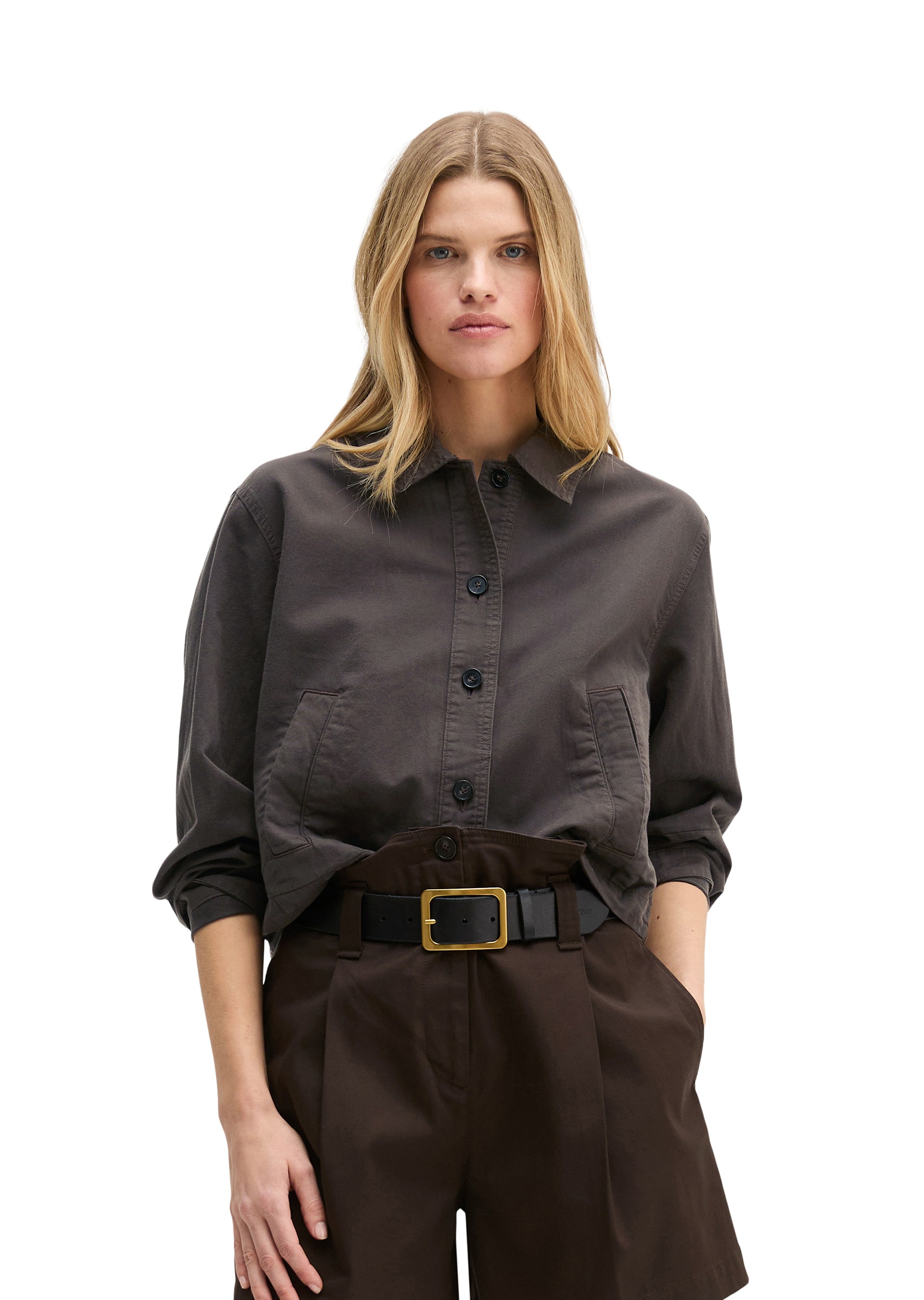 Marc OPolo "aus Organic Cotton-Lyocell-Leinen-Mix" ohne Kapuze