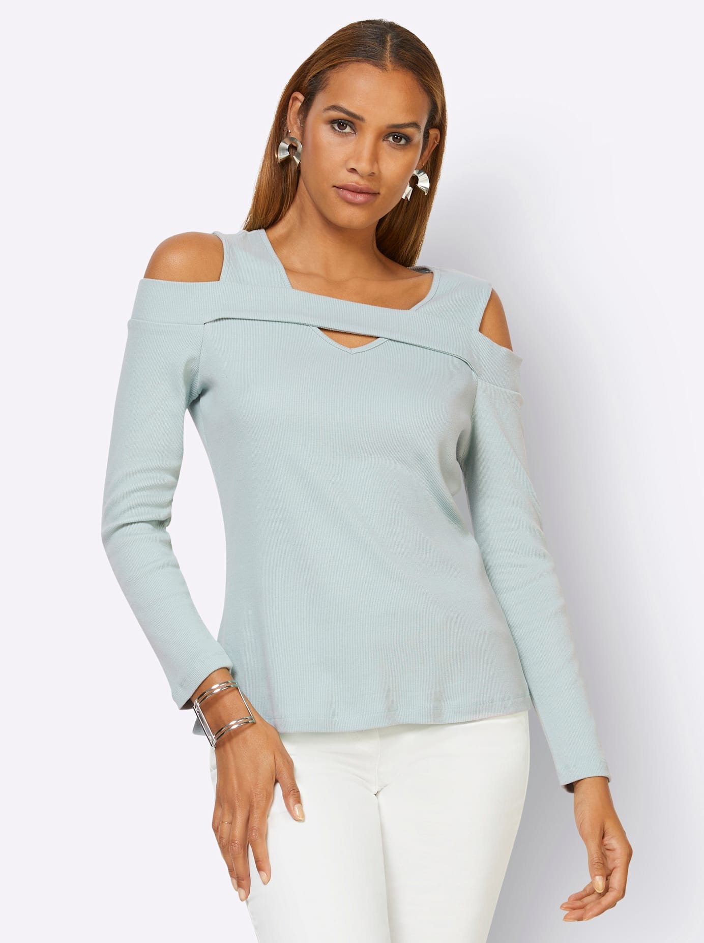 creation L Langarmshirt "Shirt" 1 Stk. tlg. günstig online kaufen
