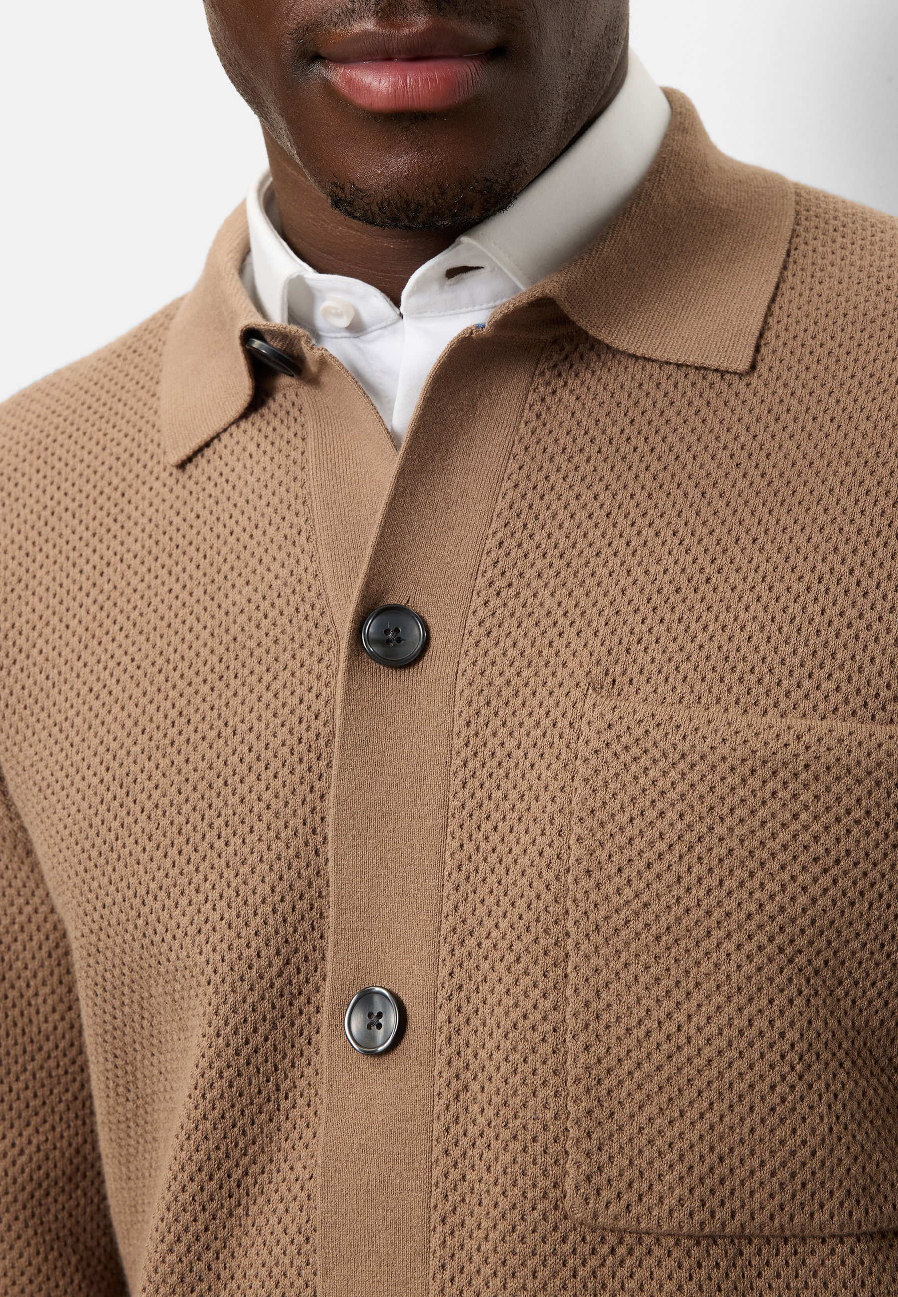 OLYMP Strickpullover »OLYMP Casual Strick, Overshirt«