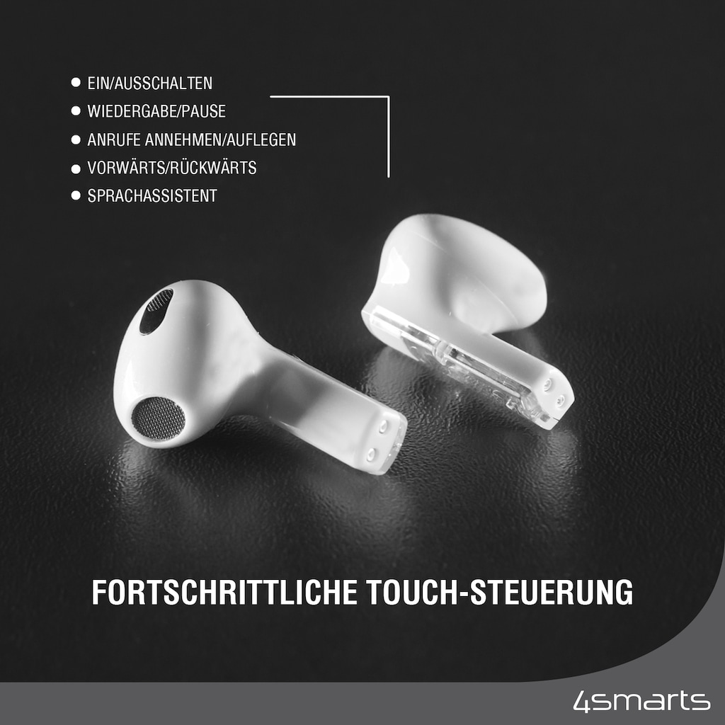 4smarts wireless In-Ear-Kopfhörer »True Wireless Bluetooth Kopfhörer SkyBuds Lucid«