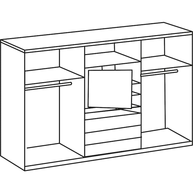 Fresh To Go Schwebetürenschrank »Magic«, mit drehbaren TV-Element | BAUR