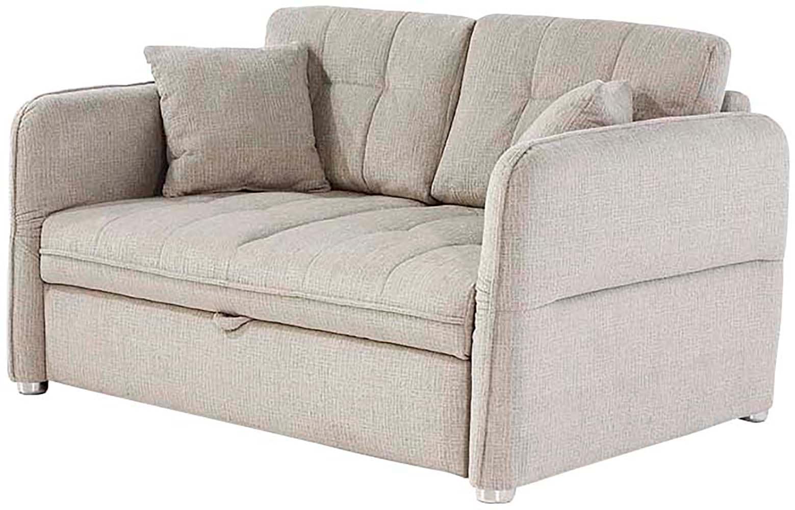 Jockenhöfer Gruppe Schlafsofa "Leon, B: 147 - 187 cm, Liegefl. 120 - 160x200 cm, Breite wählbar" mit Schlaffunktion & Zierkissen, in 3 Breiten