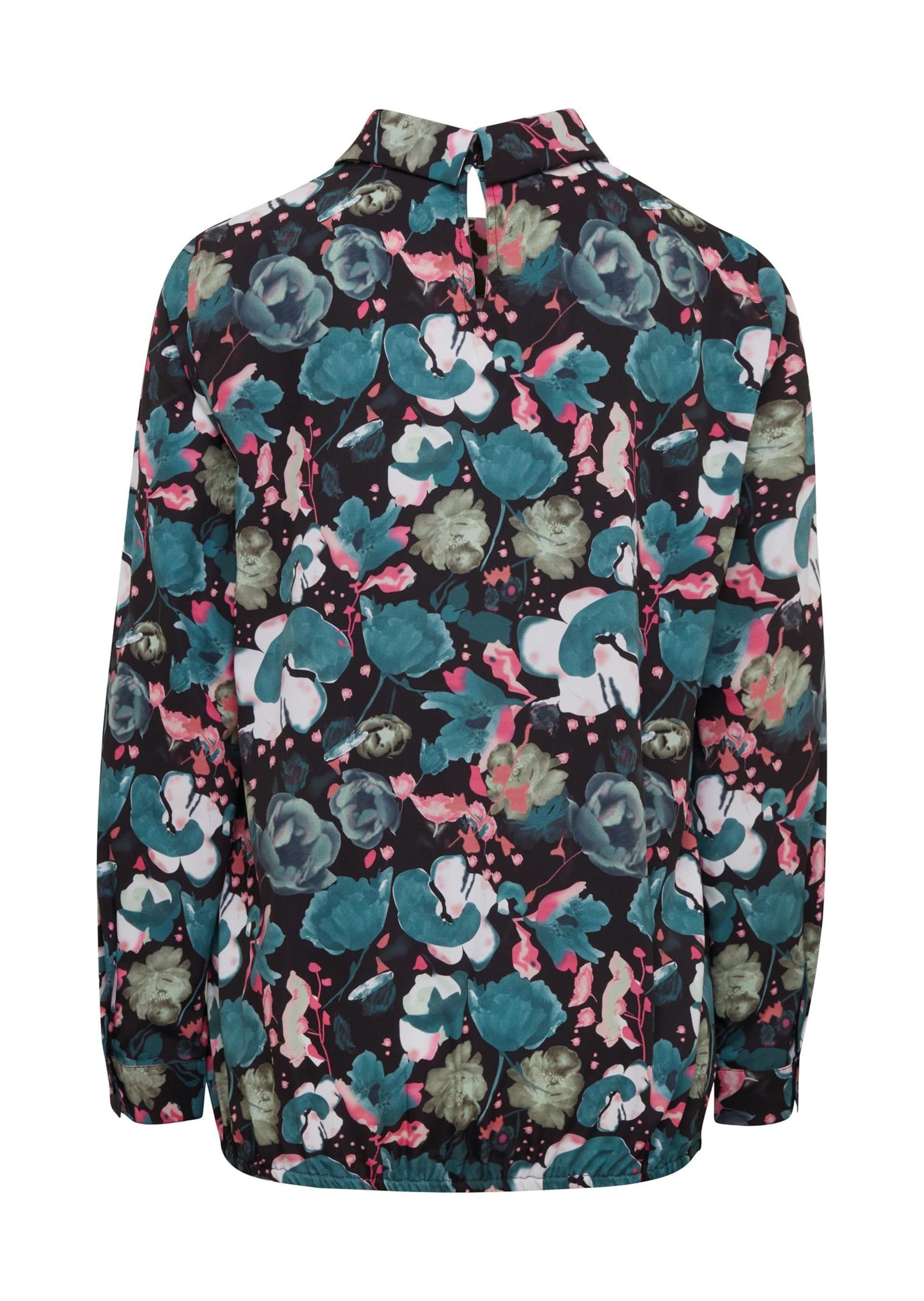GOLDNER Klassische Bluse »Druckbluse Abstrakte Druckbluse mit leichtem Glanz«