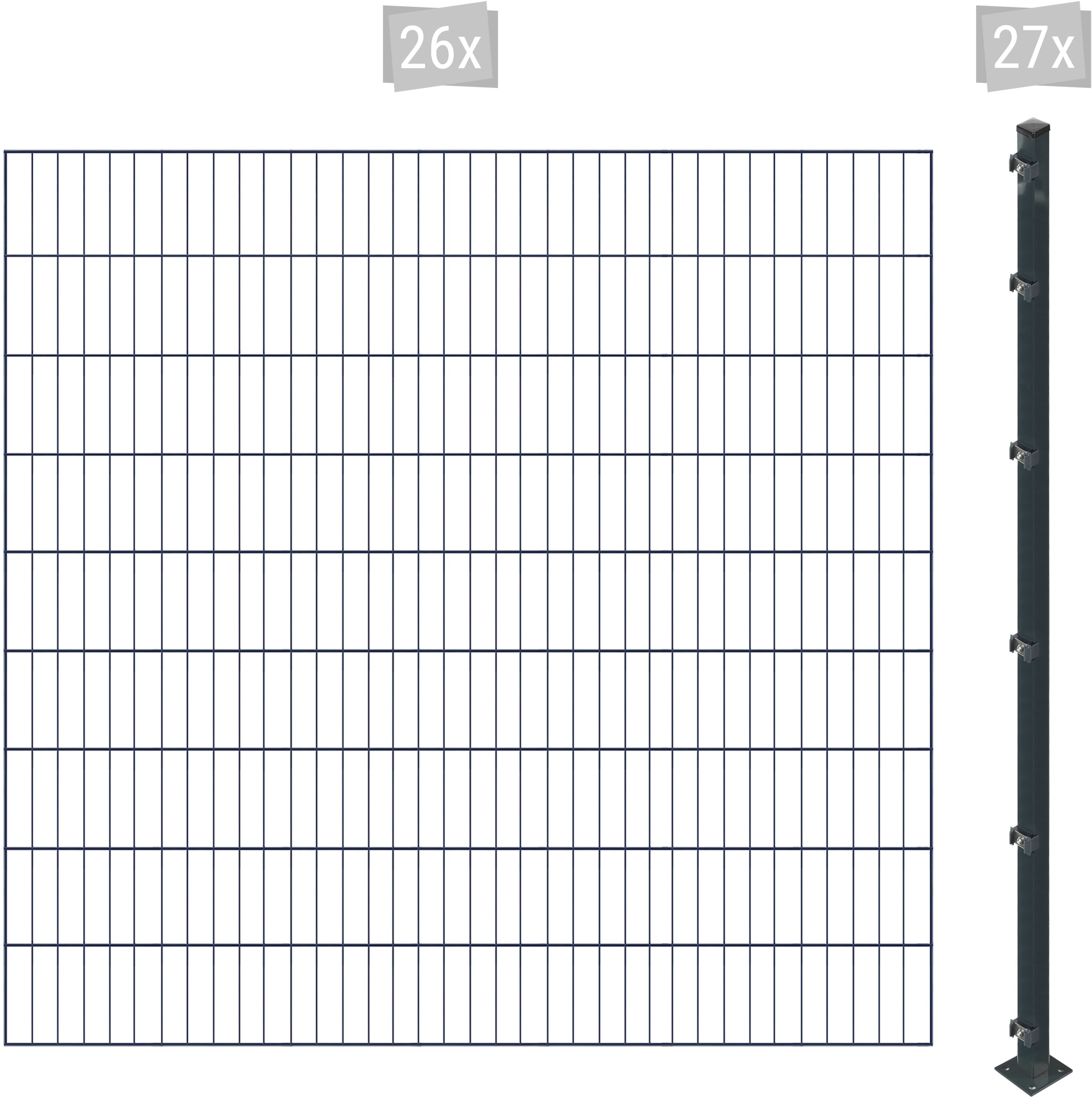 Arvotec Einstabmattenzaun "ESSENTIAL 180 zum Einbetonieren", Zaunhöhe 180 cm, Zaunlänge 2 - 60 m