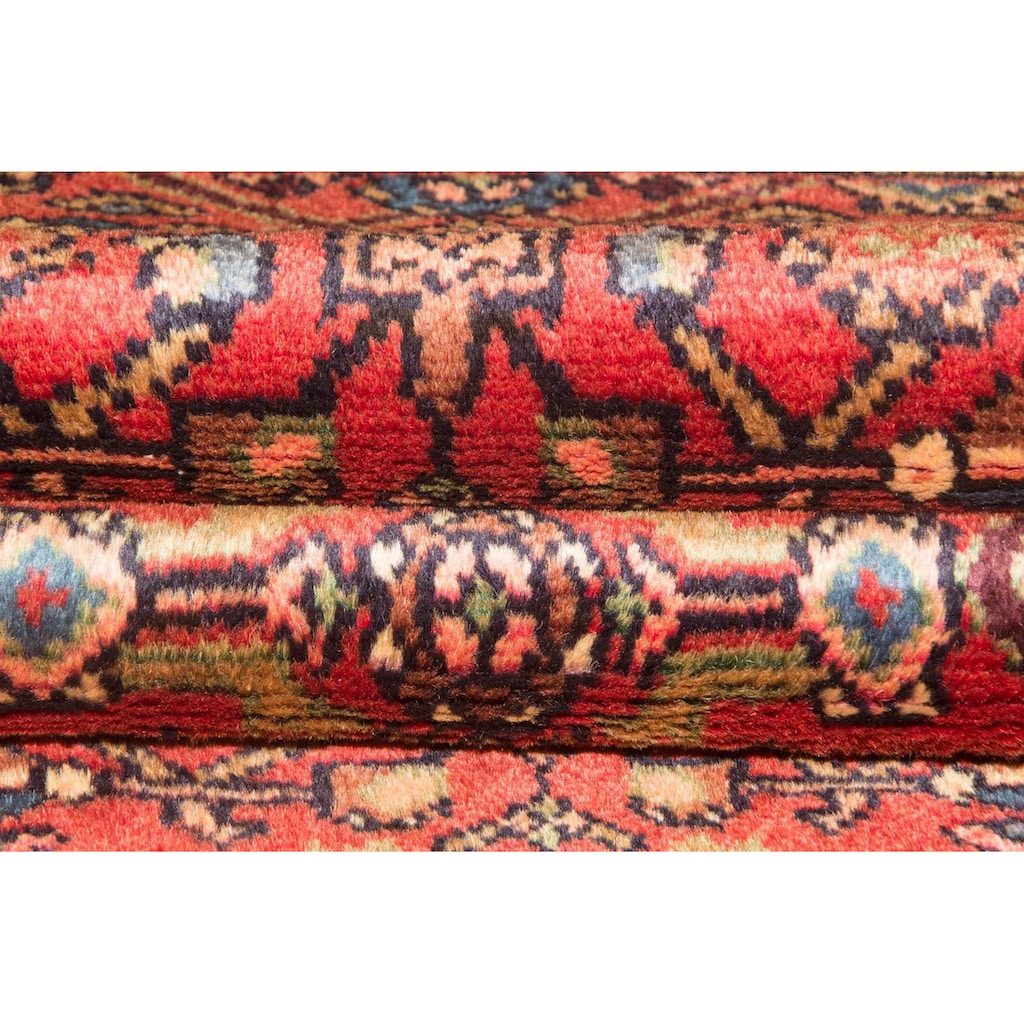 morgenland Wollteppich »Hosseinabad Teppich handgeknüpft rot«, rechteckig