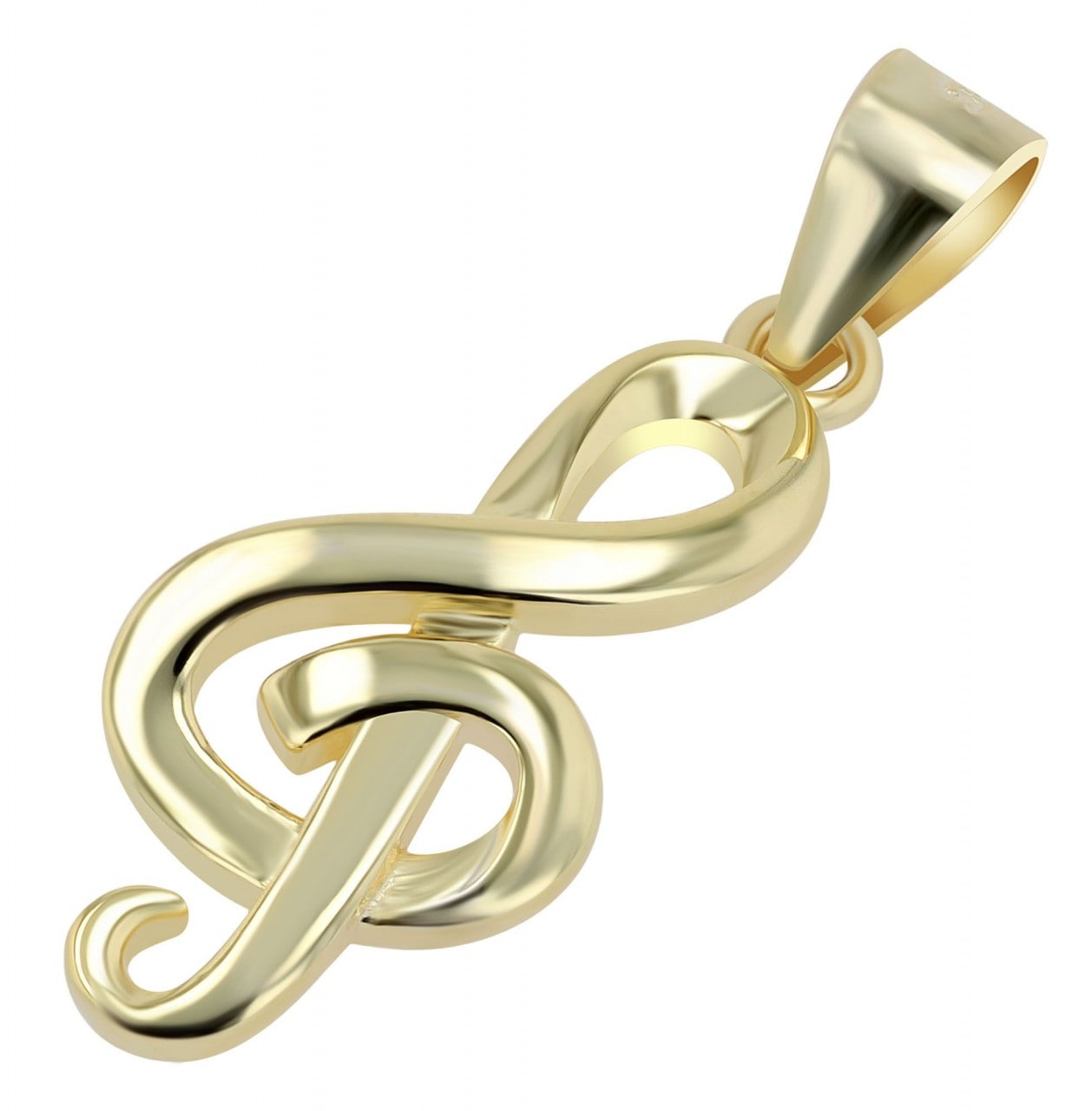Adelia's Key Pendant Gold 2