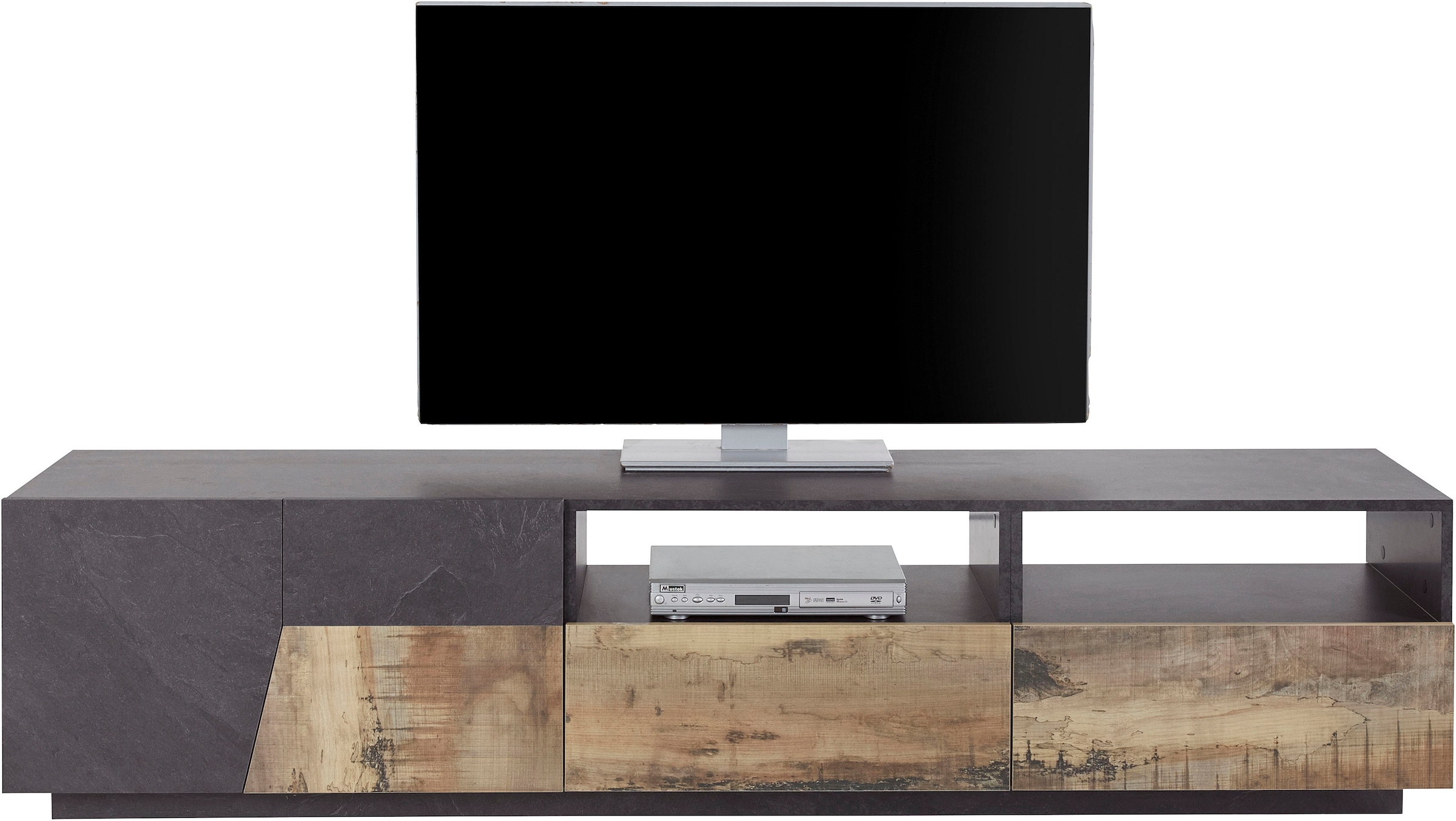 INOSIGN Lowboard »ALIEN- TV-Board, mit 2 Türen, 2 Schubladen und 2 offenen Fächern«, TV-Kommode Breite ca. 200 cm "Made in Italy"