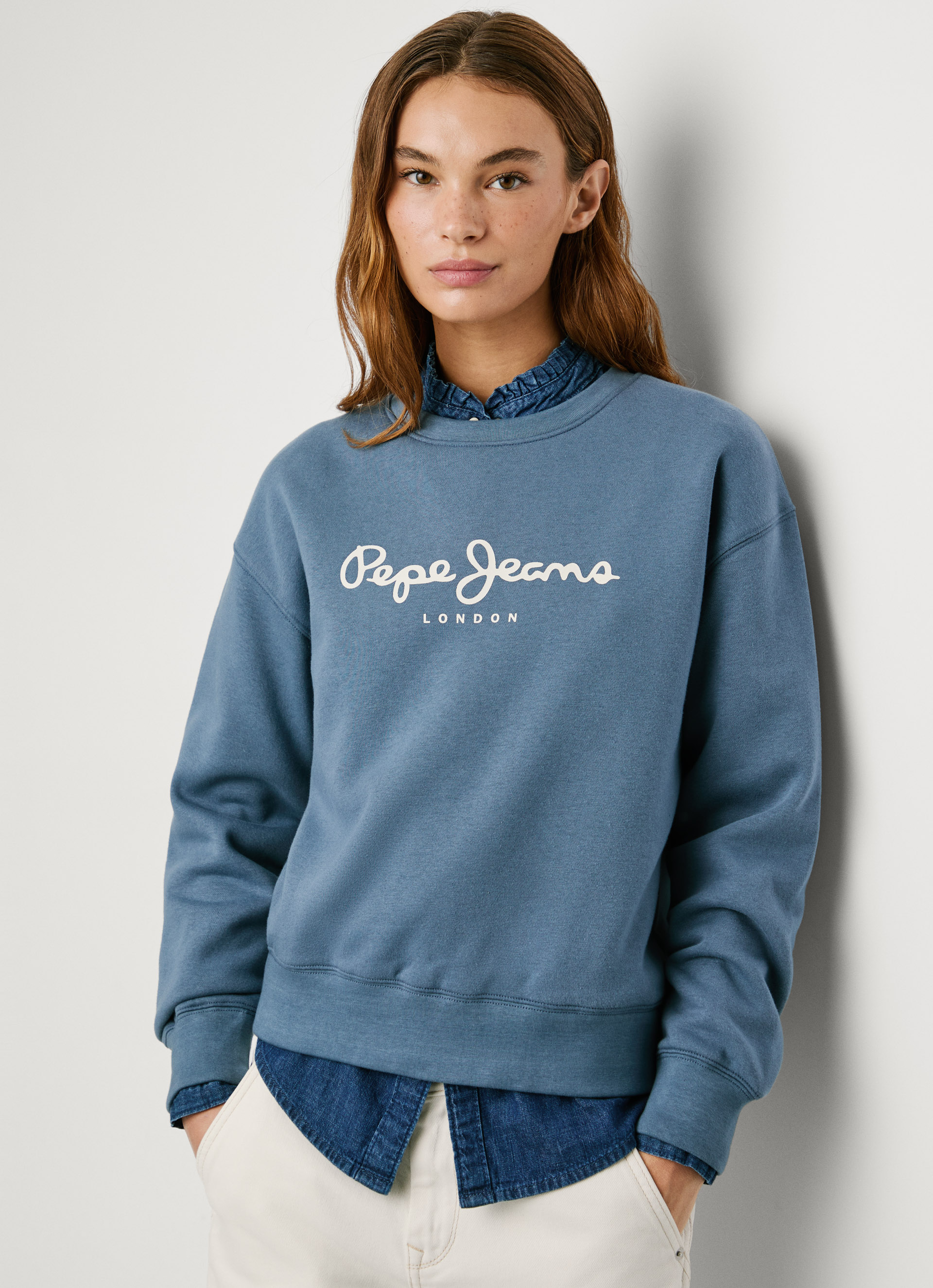 Thumbnail - Pepe Jeans Sweatshirt "BADDY" mit Rundhalsausschnitt