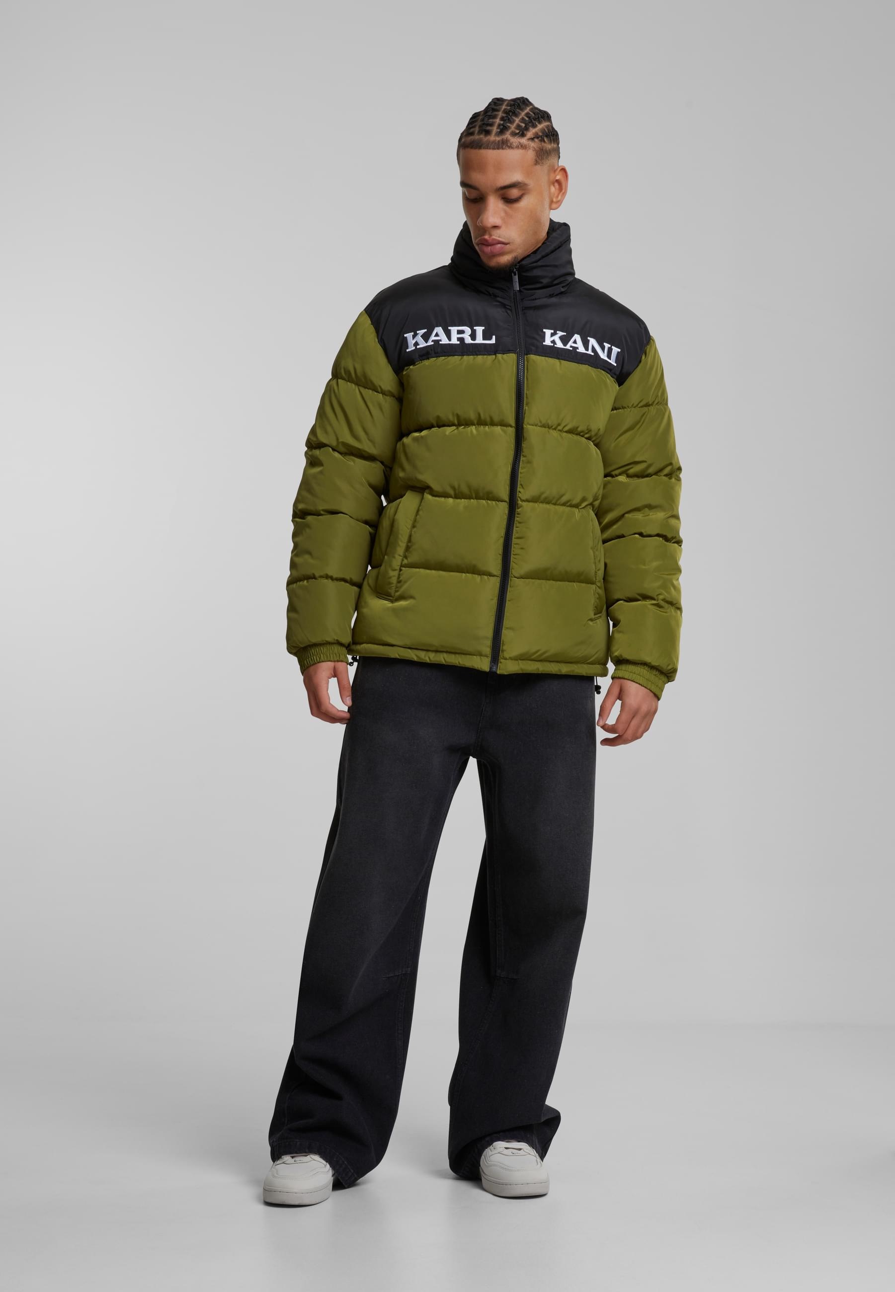 Karl Kani Winterjacke »Karl Kani Karl Kani Retro Essential Puffer Jacket«, (1 St.), ohne Kapuze
