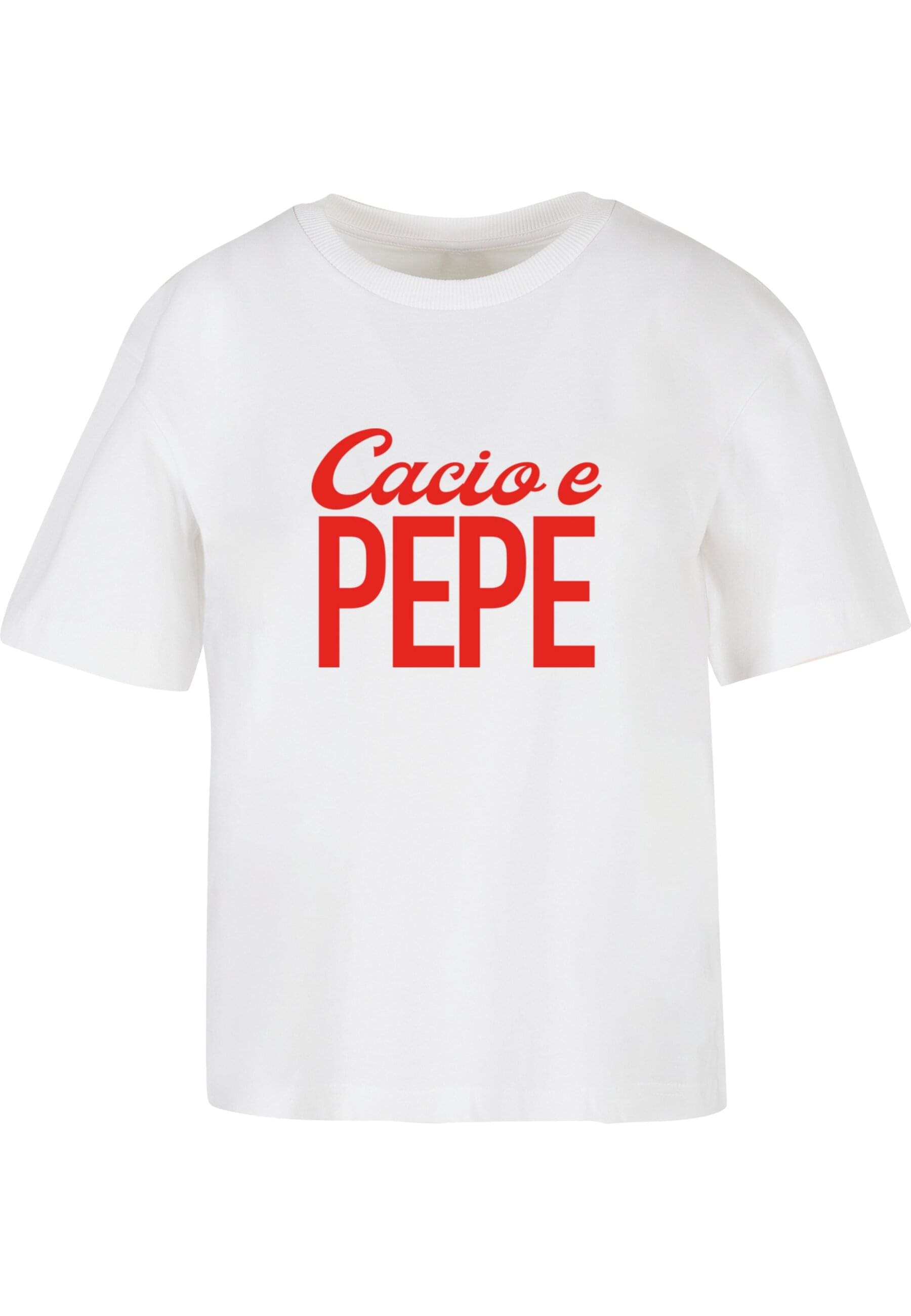 Miss Tee T-Shirt "Miss Tee Damen Cacio E Pepe Tee" 1 Stk. tlg. günstig online kaufen