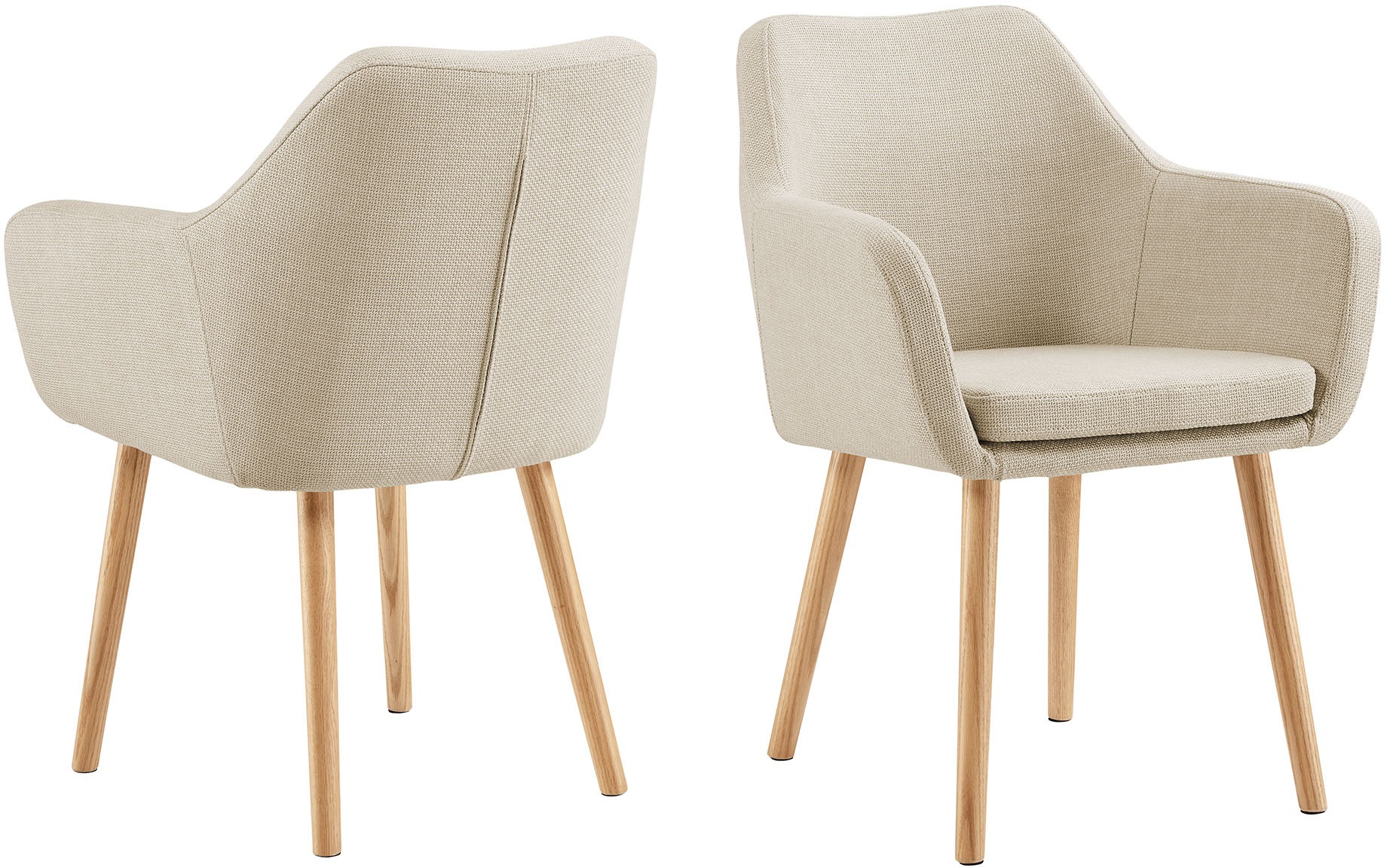 SalesFever Armlehnstuhl "Komfortabler Esszimmerstuhl mit Stil" () Stuhlbein günstig online kaufen