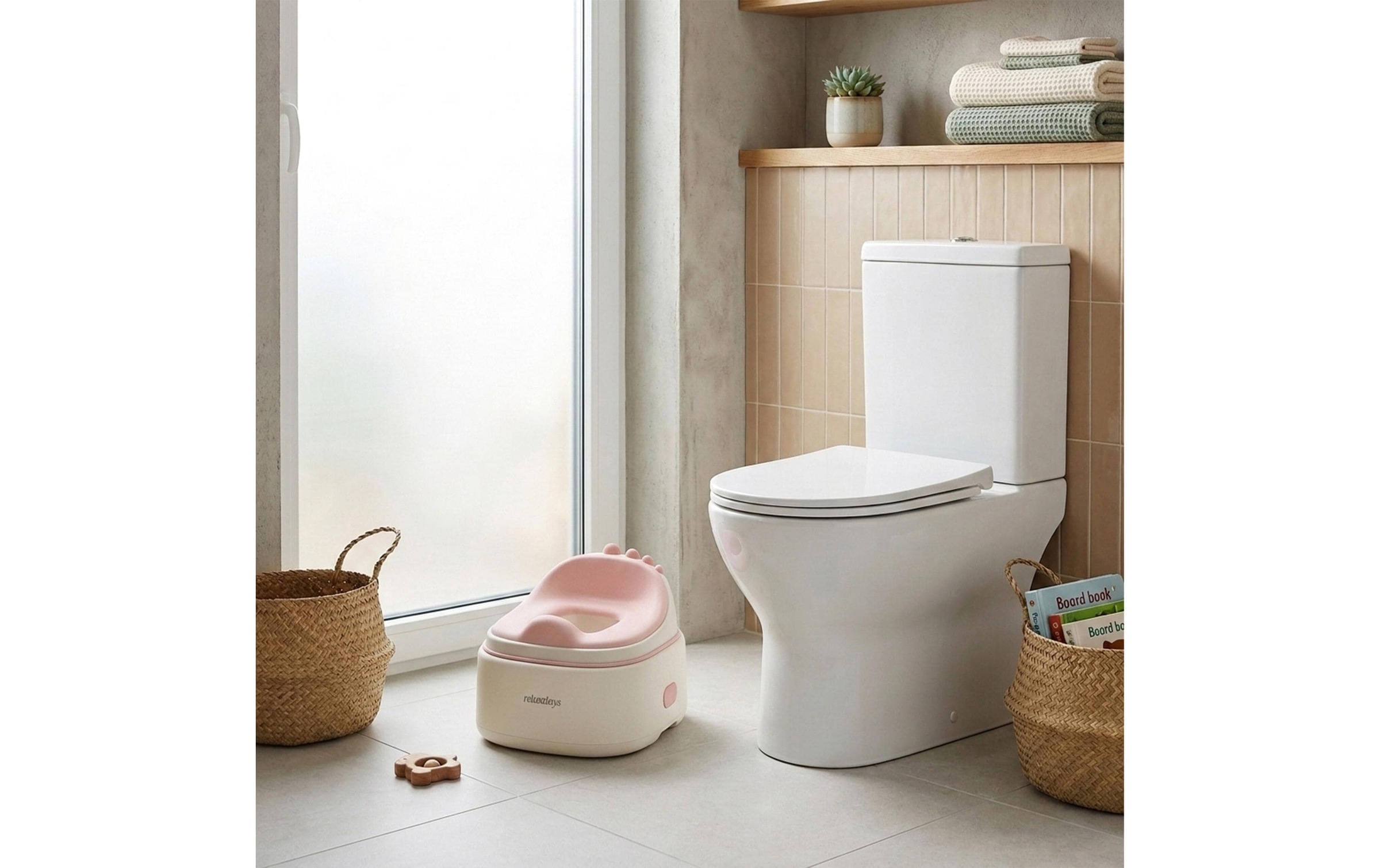relaxdays Kinder-WC »Dino 4-in-1«