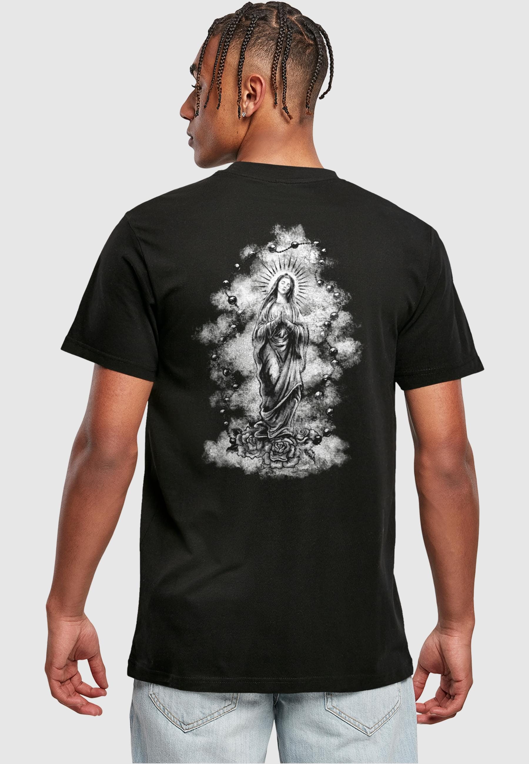 MisterTee T-Shirt »MisterTee Herren Rosary Mary Tee«, (1 tlg.)