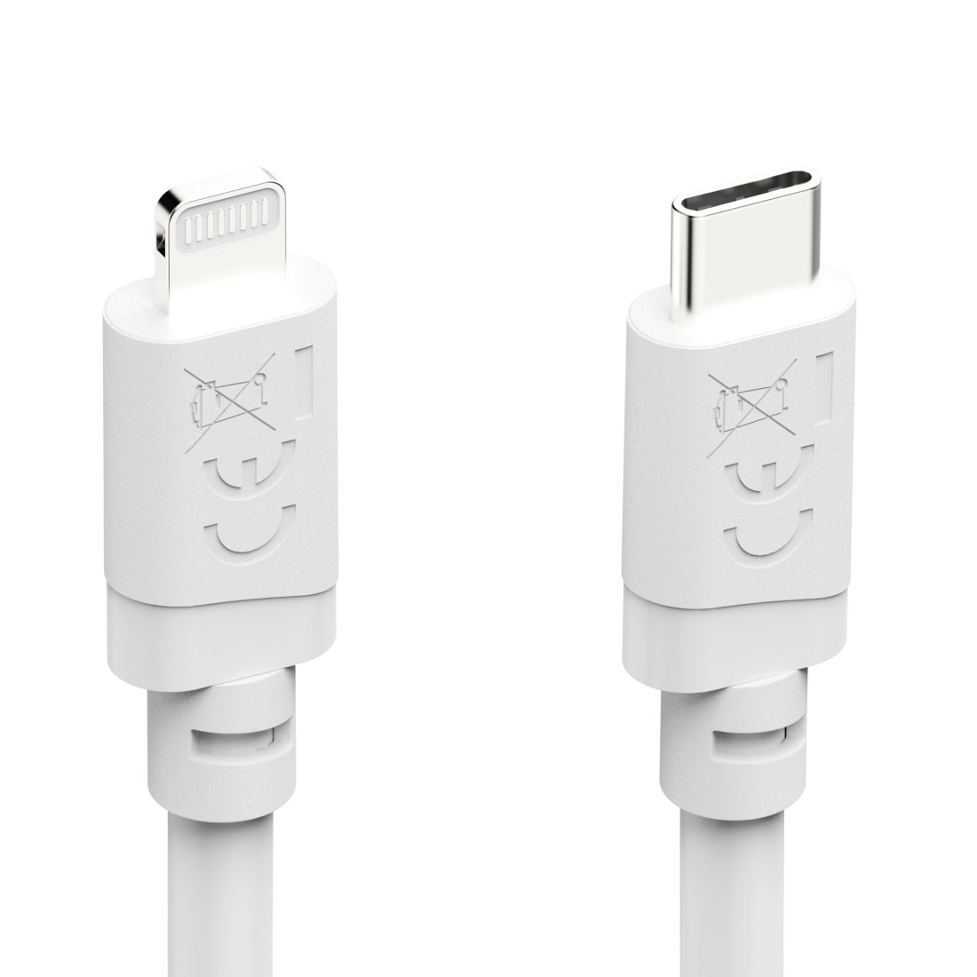 Hama USB-Kabel »USB-C auf Lightning Ladekabel 1 m weiß« Lightning | USB-C 100 cm Schnellladen, 480 Mbit/s, MFi zertifiziert, 3 A Strom