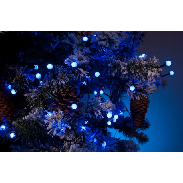 KONSTSMIDE LED-Lichterkette »Weihnachtsdeko aussen«, 80 St.-flammig, LED  Globelichterkette, runde Dioden, 80 blaue Dioden bestellen | BAUR