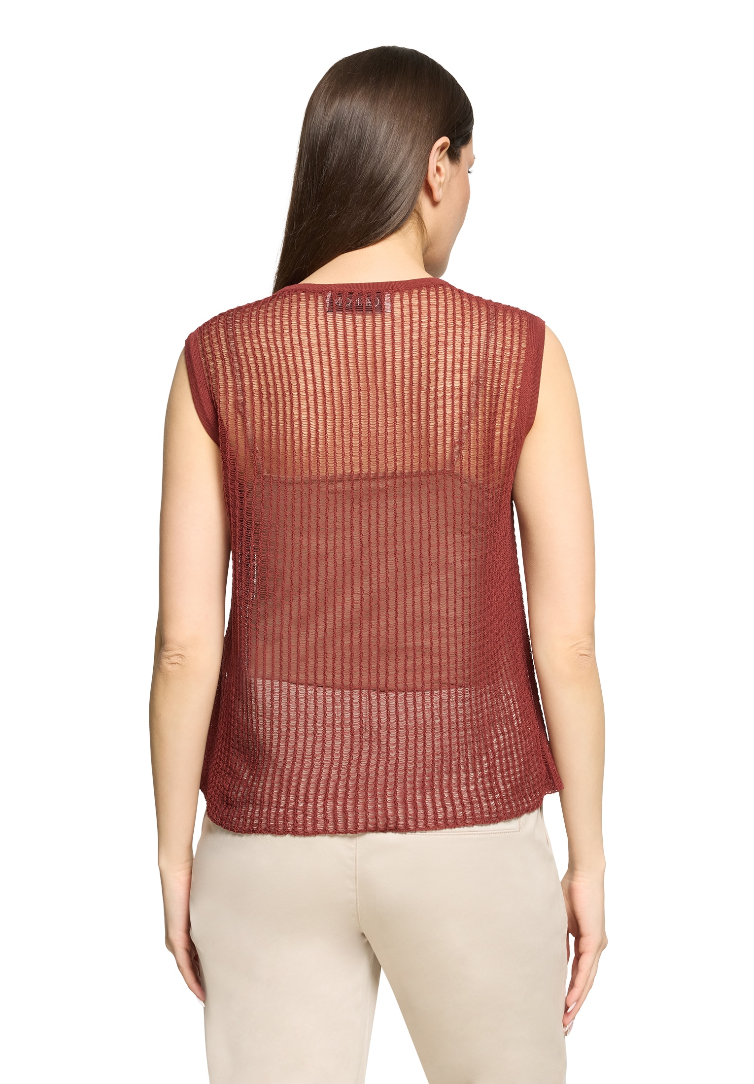 Cartoon Stricktop »Damen mit Rundhalsausschnitt«