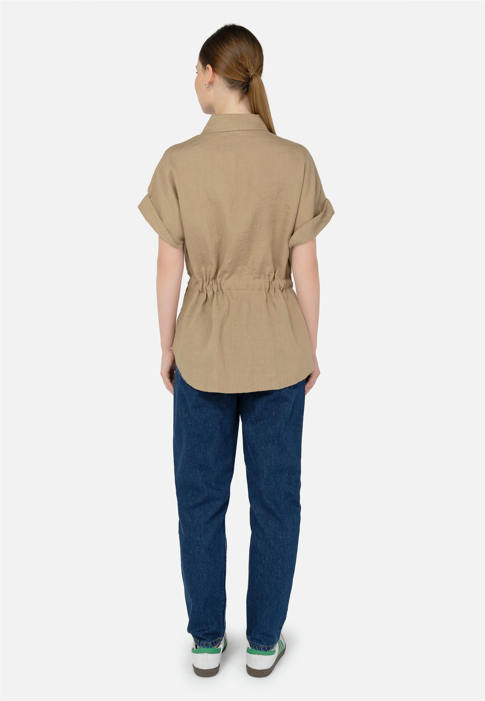 freshlions Klassische Bluse »Zoey« 1 mit Bindeband in der Taille