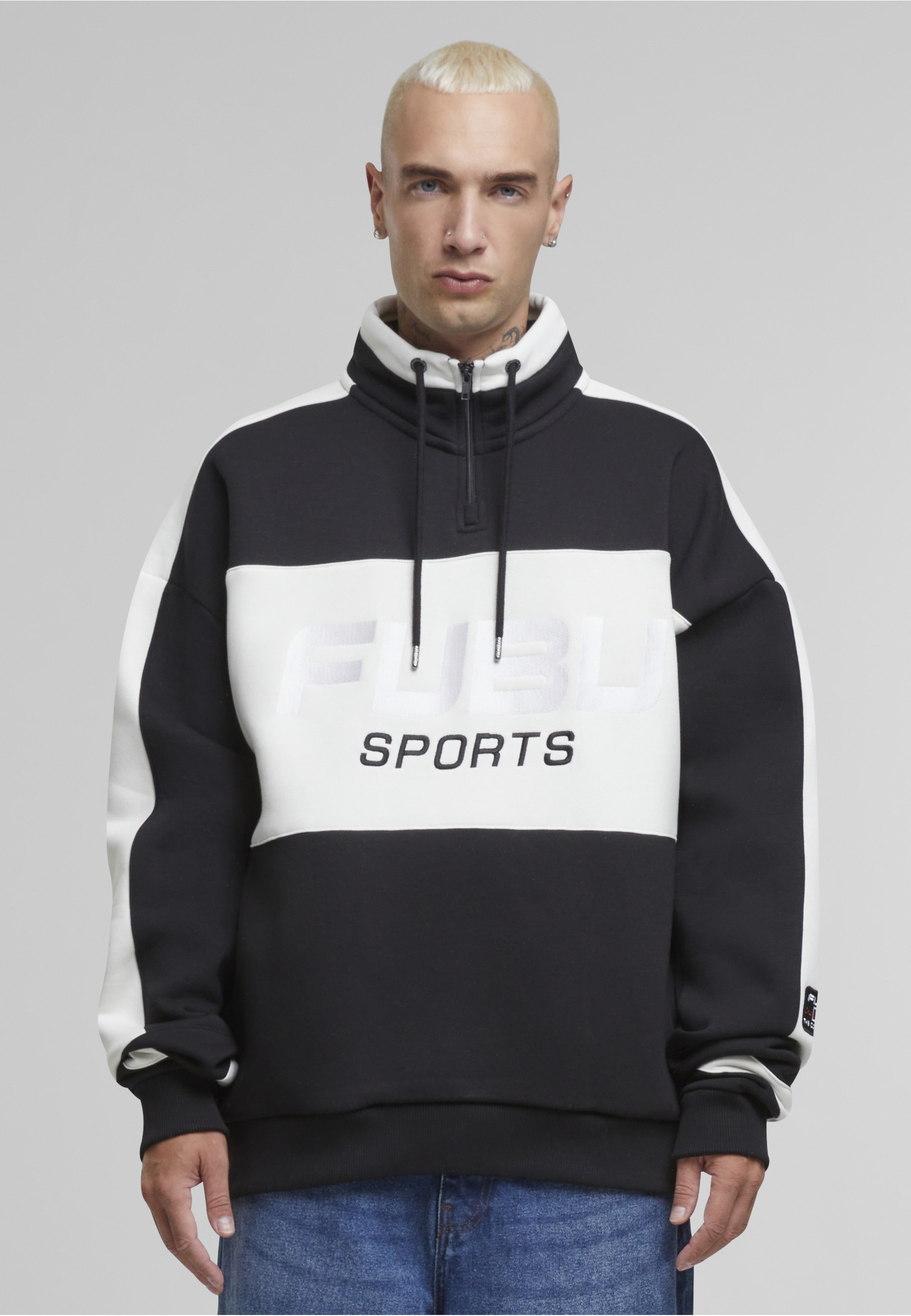 Fubu Kapuzensweatshirt »Fubu Fubu Corporate Sprts Zip Hooded Check Sweatshirt«, 1 Stk.

