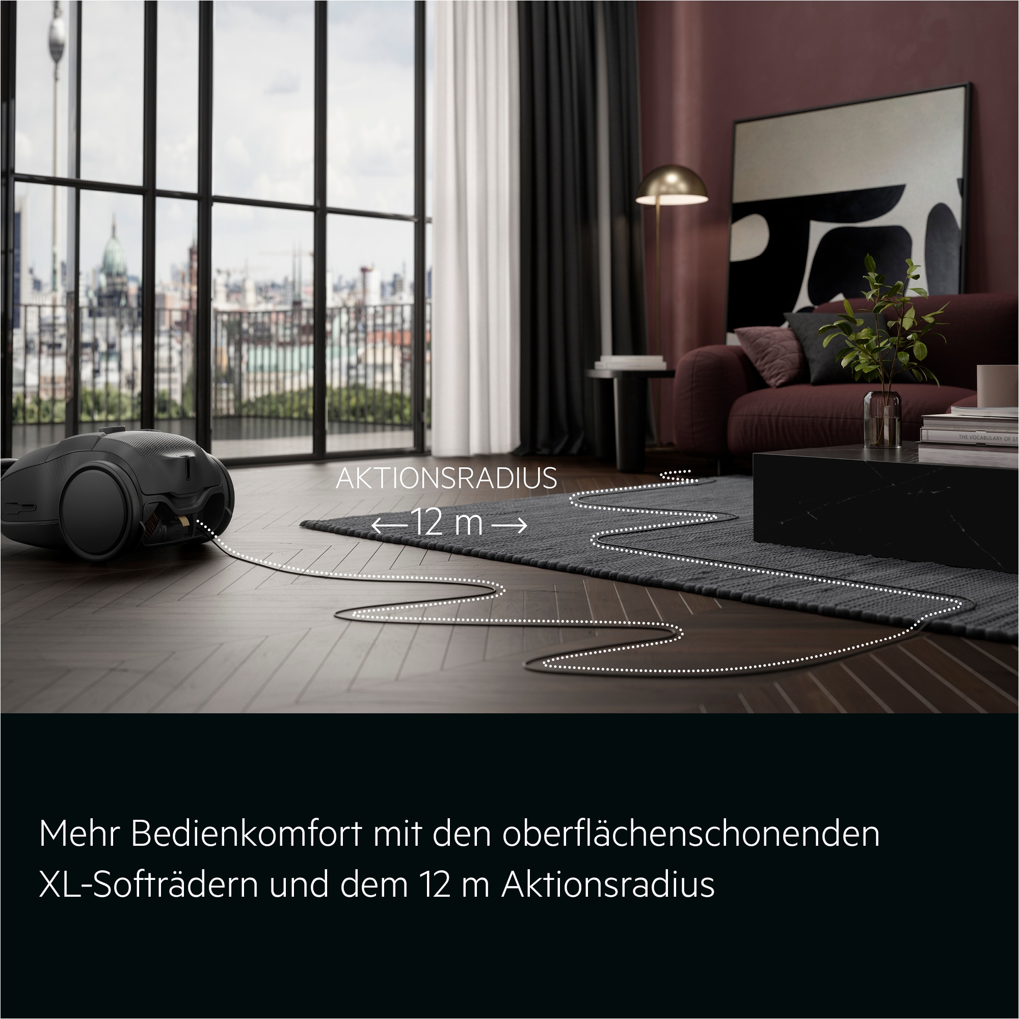 AEG Bodenstaubsauger »VX9-5-EBR« 650 W mit Beutel Extra stark & leise – Beutelstaubsauger 69 dB, HEPA für Allergiker