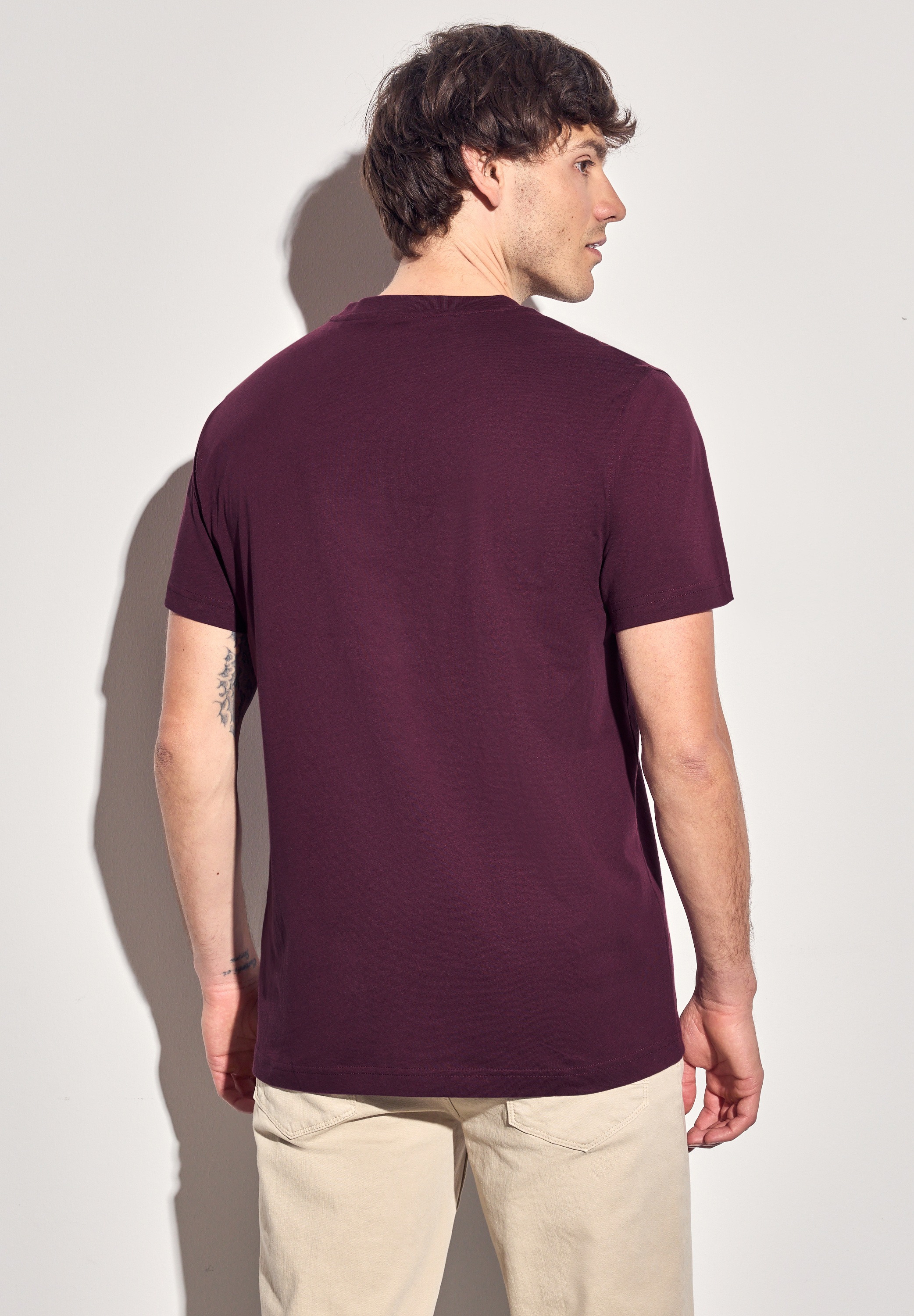 STREET ONE MEN T-Shirt, mit Rundhalsausschnitt