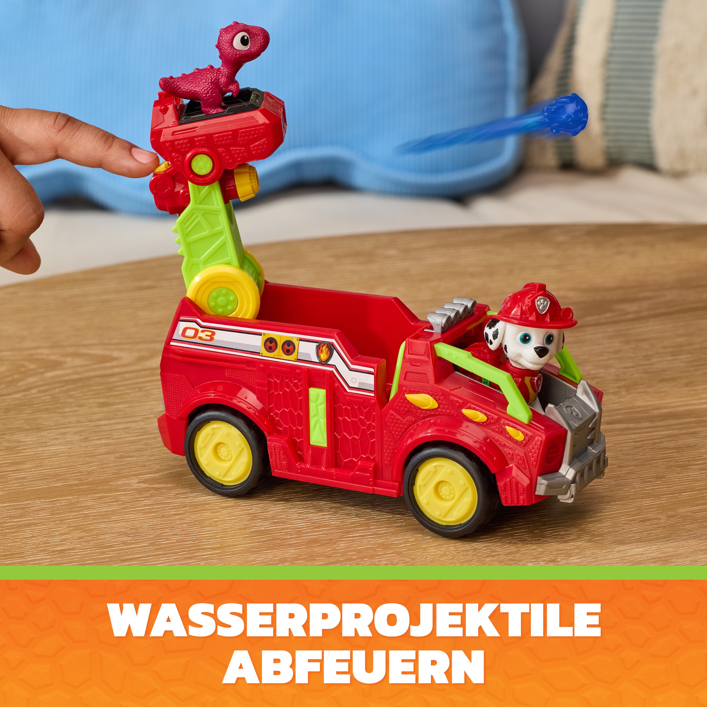 Spin Master Spielzeug-Auto »PAW Patrol: Der Dino Film, Marshalls Dino-Feuerwehrauto«