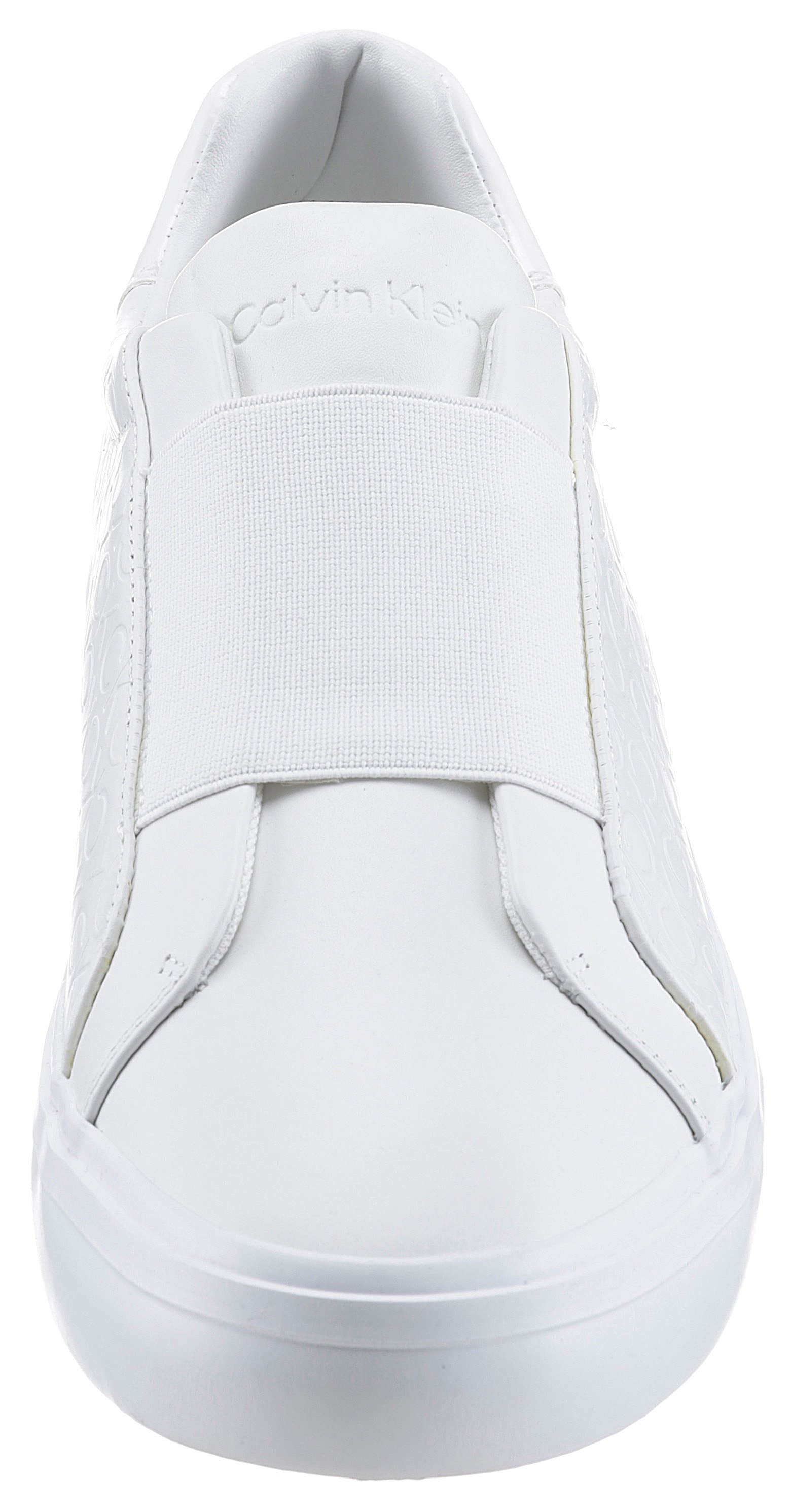 Laceless on sale white sneakers