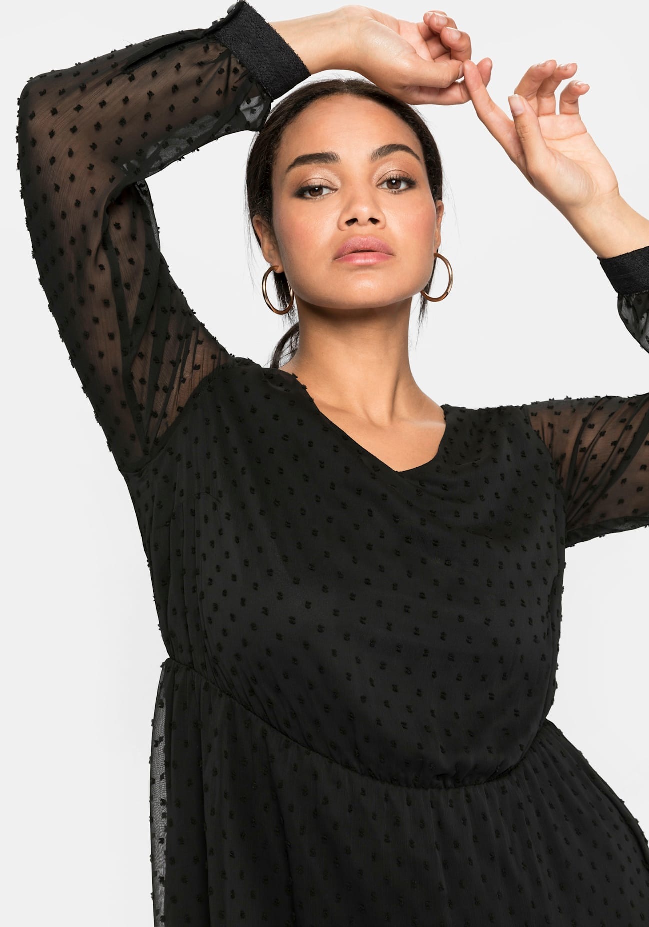 Sheego Chiffonkleid "Abendkleid" günstig online kaufen