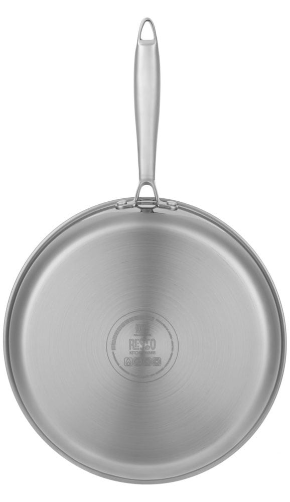 RESTO Kitchenware Bratpfanne »Achird Pfanne aus Tri-Ply (Edelstahl + Aluminium + Edelstahl) ofenfest« Edelstahl 18/10 1 Stk. tlg. Die 3-schichtige Basis ermöglicht eine Energieeinsparung von 25%