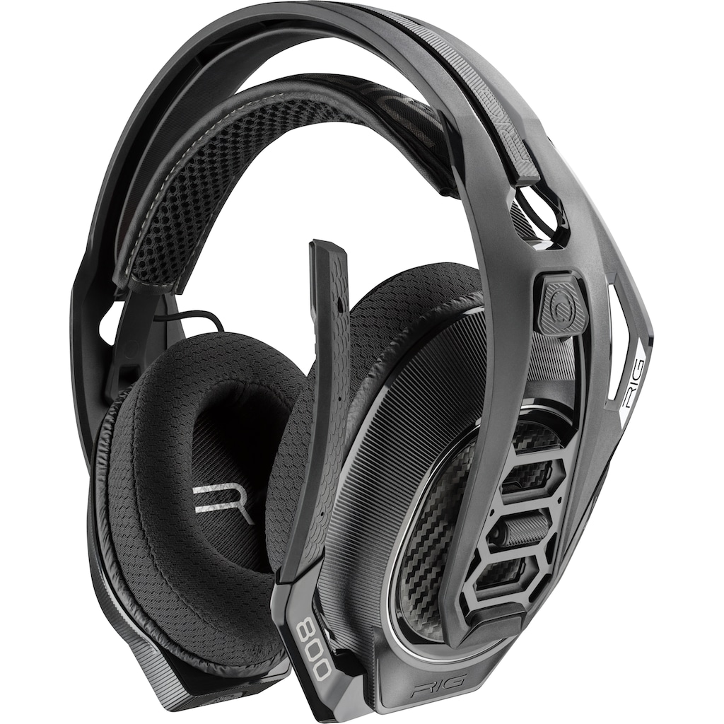 nacon Gaming-Headset »Nacon RIG 800HS V2 Gaming-Headset, schwarz, 3,5 mm Klinke«, Audio-Chat-Funktionen, kabelloses, Stereo, Over Ear, PC, PS4