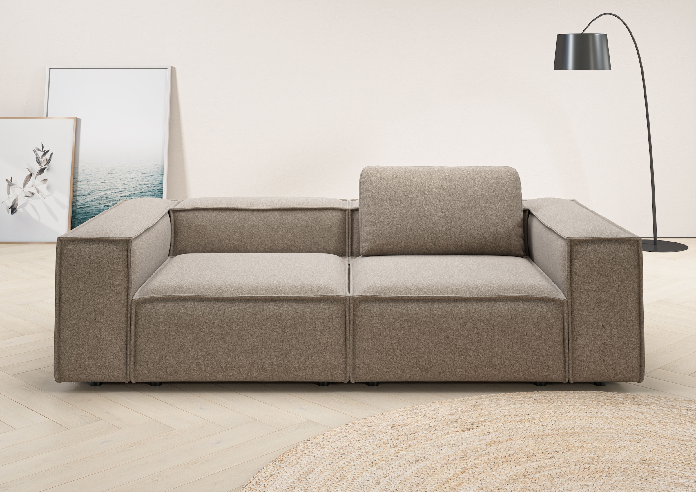 Home affaire 2-Sitzer "Watertown, modernes Sofa 246 cm breit, auch in Feinc günstig online kaufen