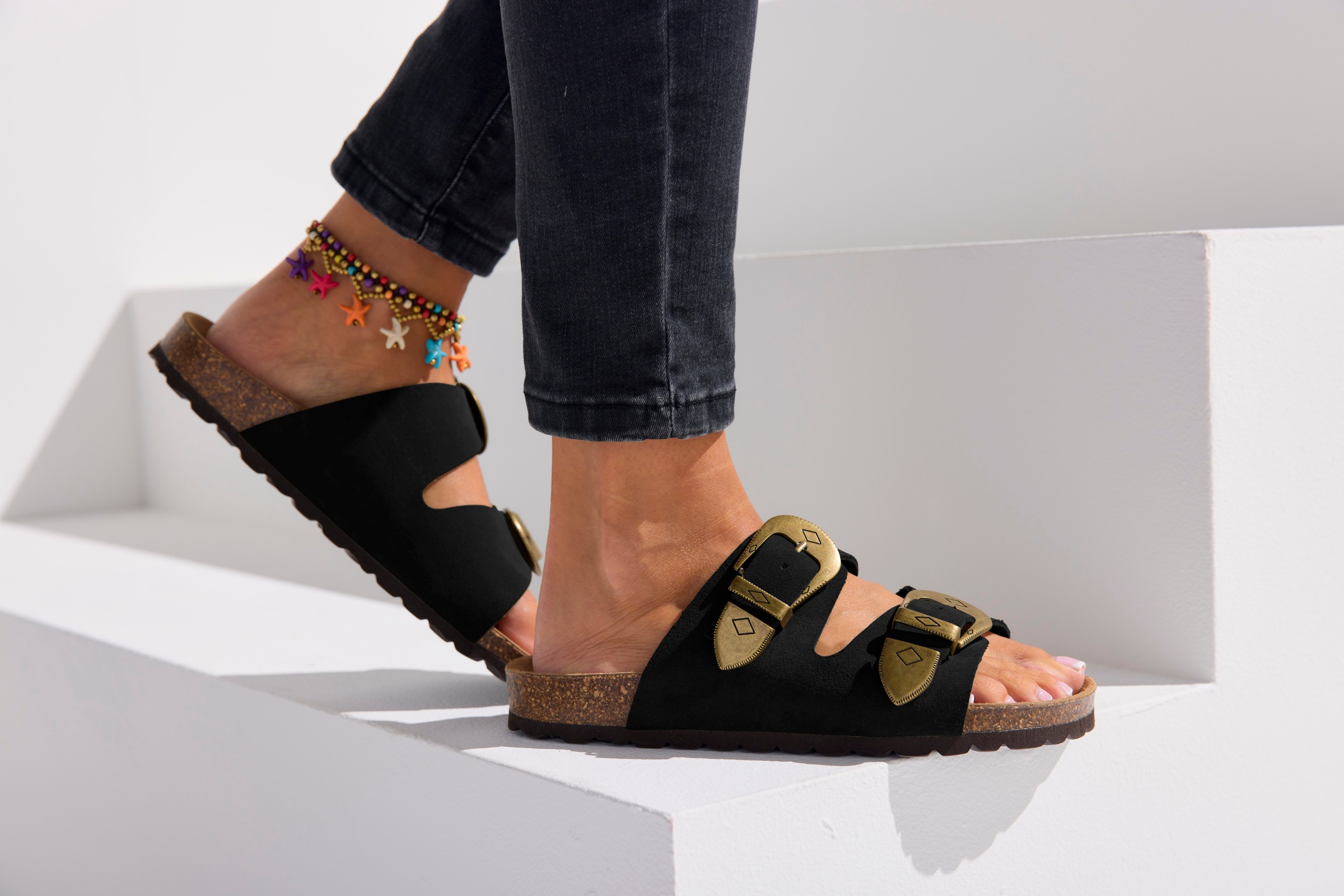 French Connection Pantolette »Mule, Sandale,«  Sandale, Pantolette aus Leder