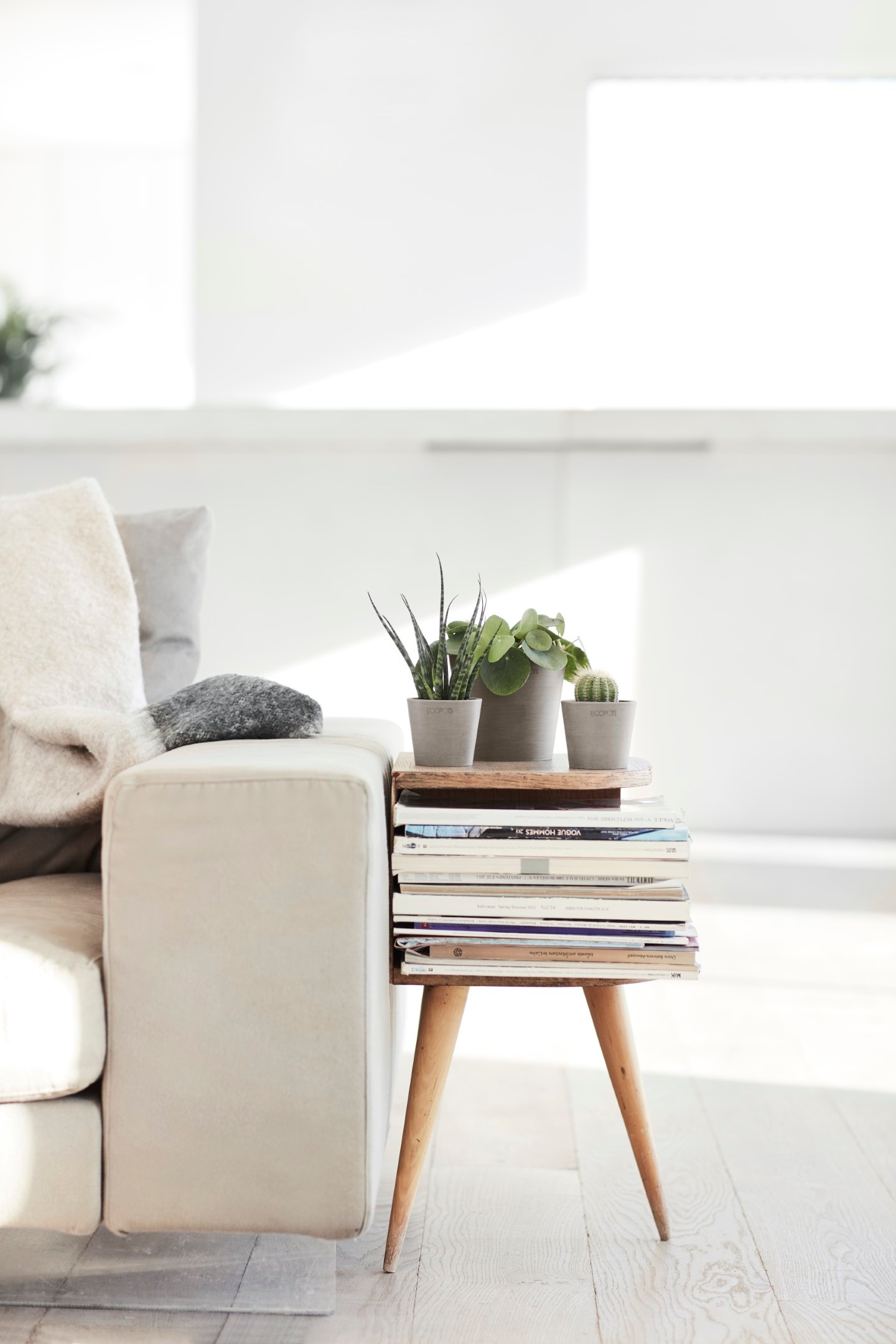 ECOPOTS Blumentopf »Amsterdam Mini 8 Taupe« für den Innenbereich