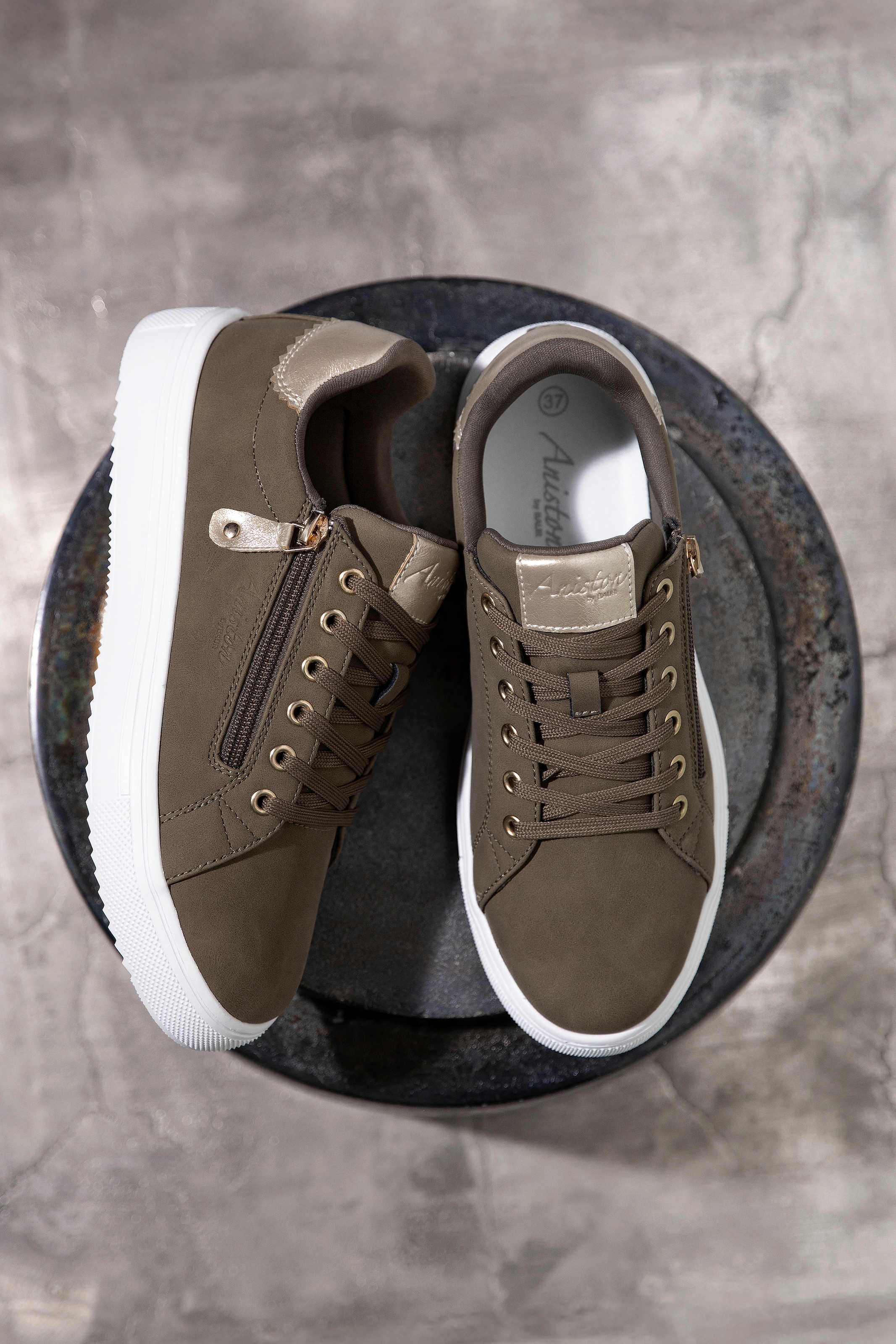 Aniston SHOES Sneaker  Schnürschuh, Freizeitschuh mit Reißverschluss - NEUE KOLLEKTION