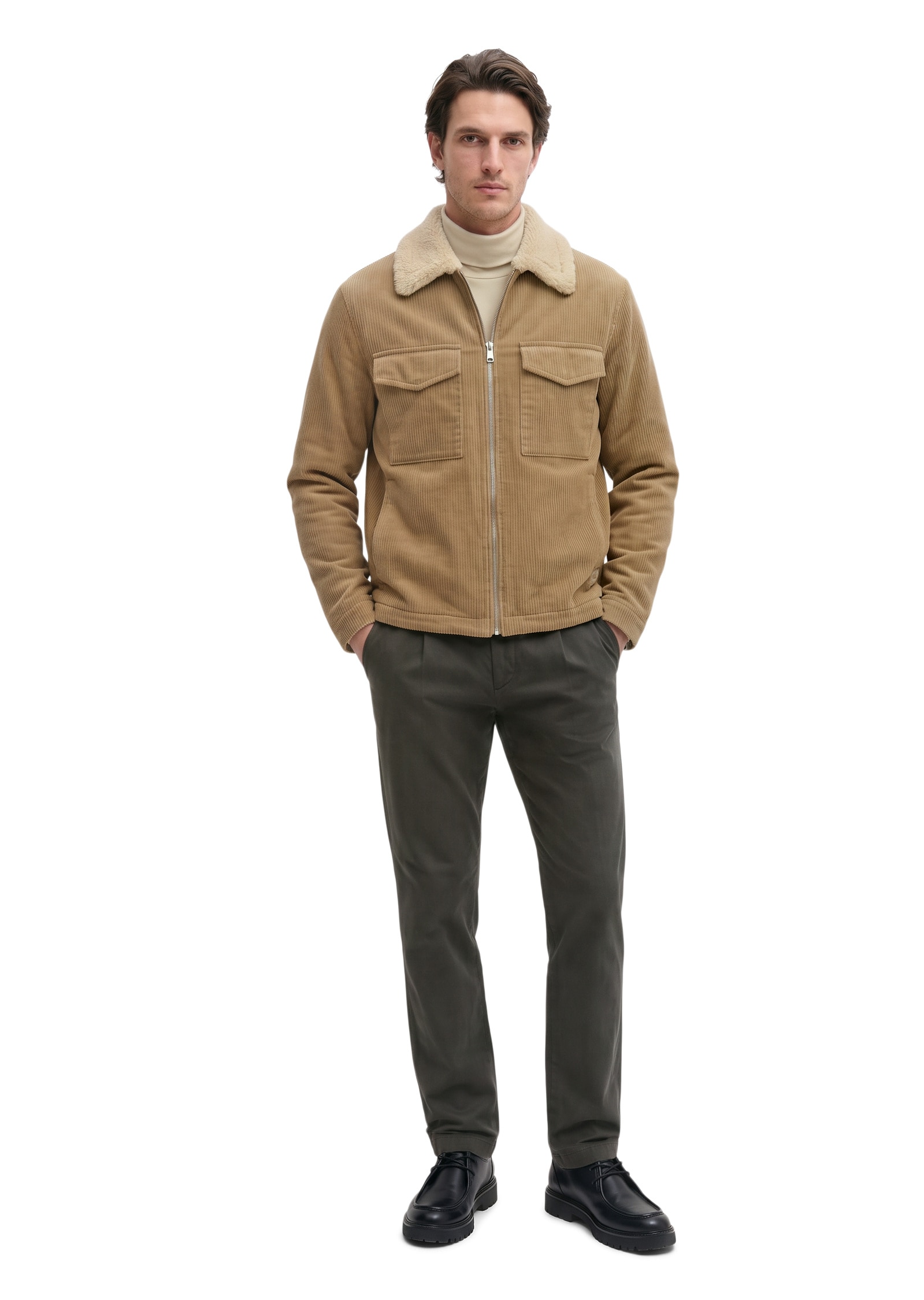 Marc O'Polo Outdoorjacke »mit flauschigem Teddyfellfutter«