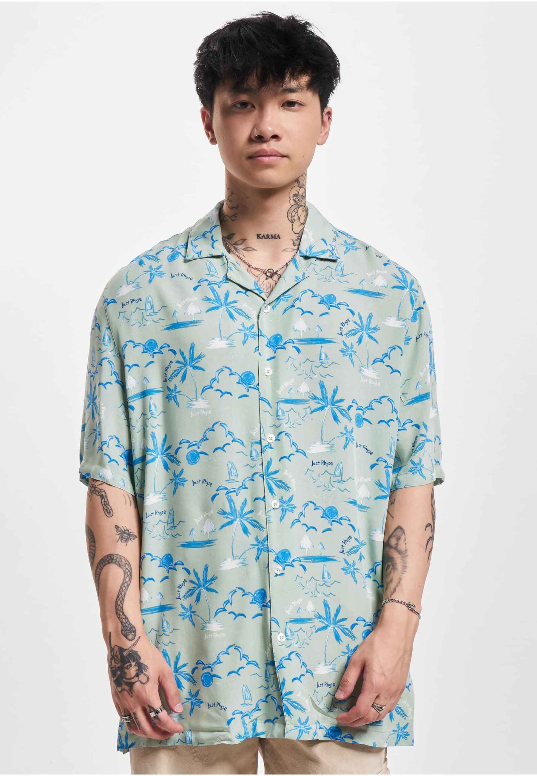 Just Rhyse Kurzarmshirt »Just Rhyse Herren Just Rhyse Shirt Waikiki« 1 Stk.