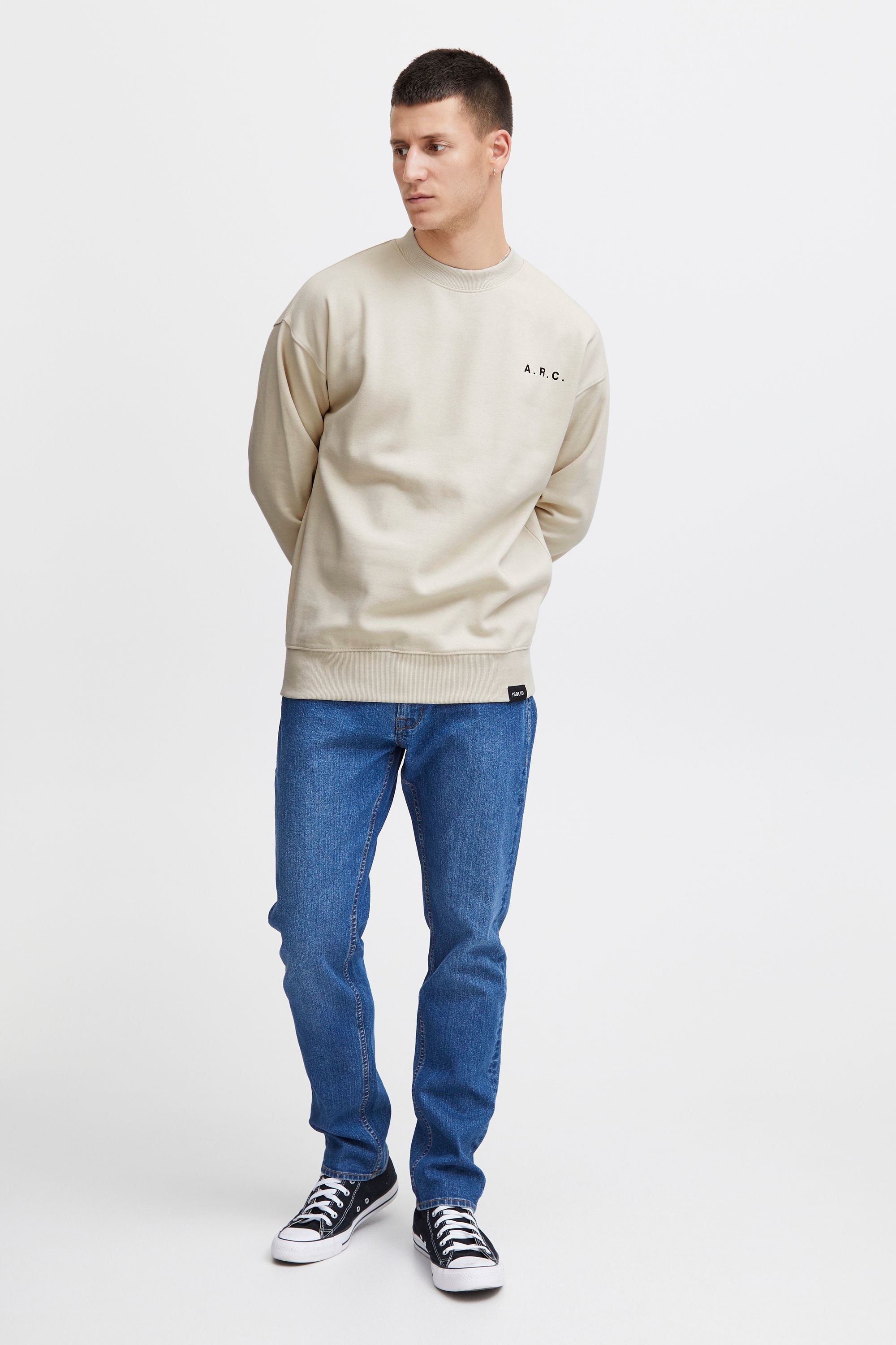 Thumbnail - Solid Longpullover "Sweatshirt SDHannes"