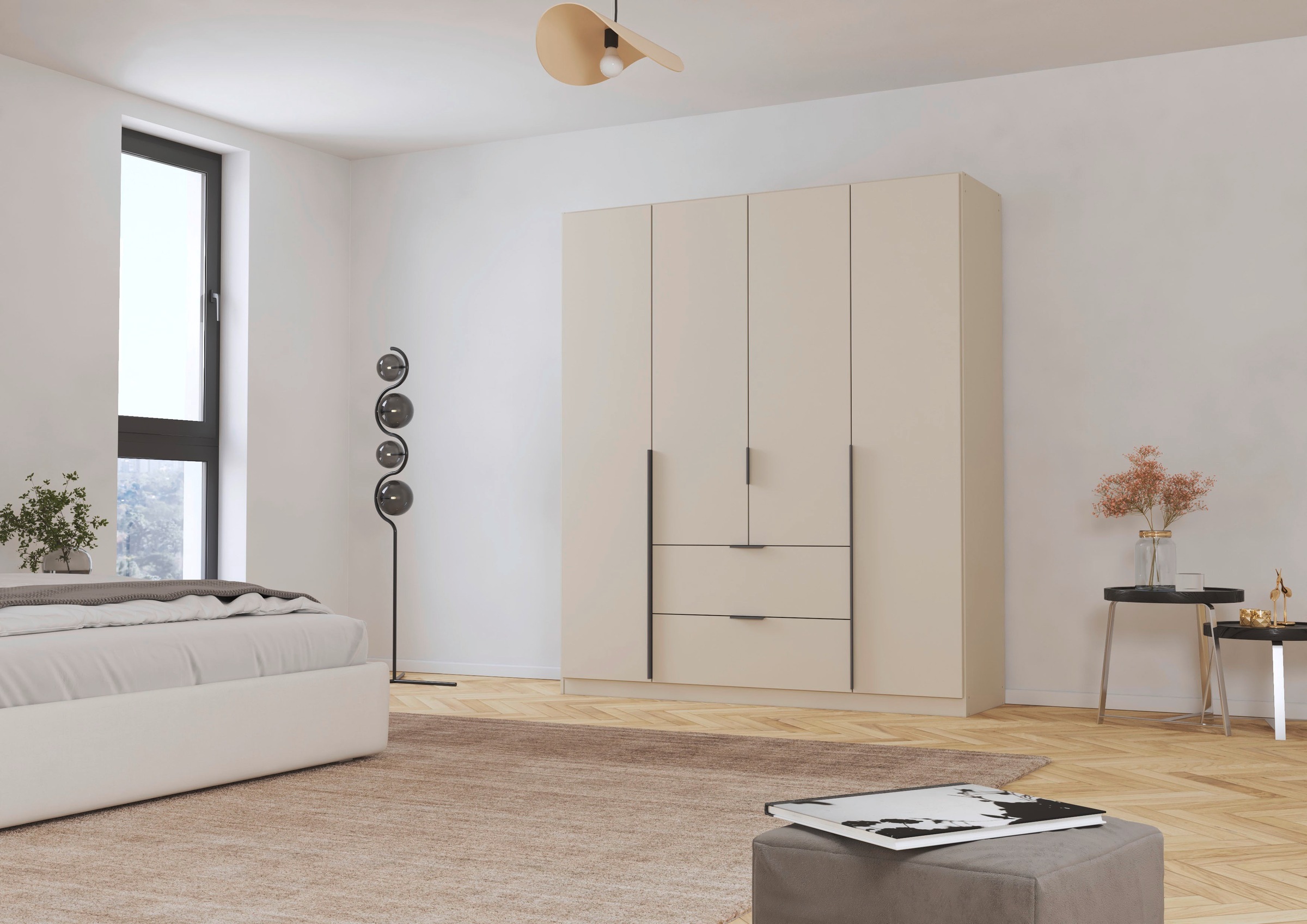 OTTO home Drehtürenschrank "Kleiderschrank Schrank Garderobe AGORDO mit Dek günstig online kaufen