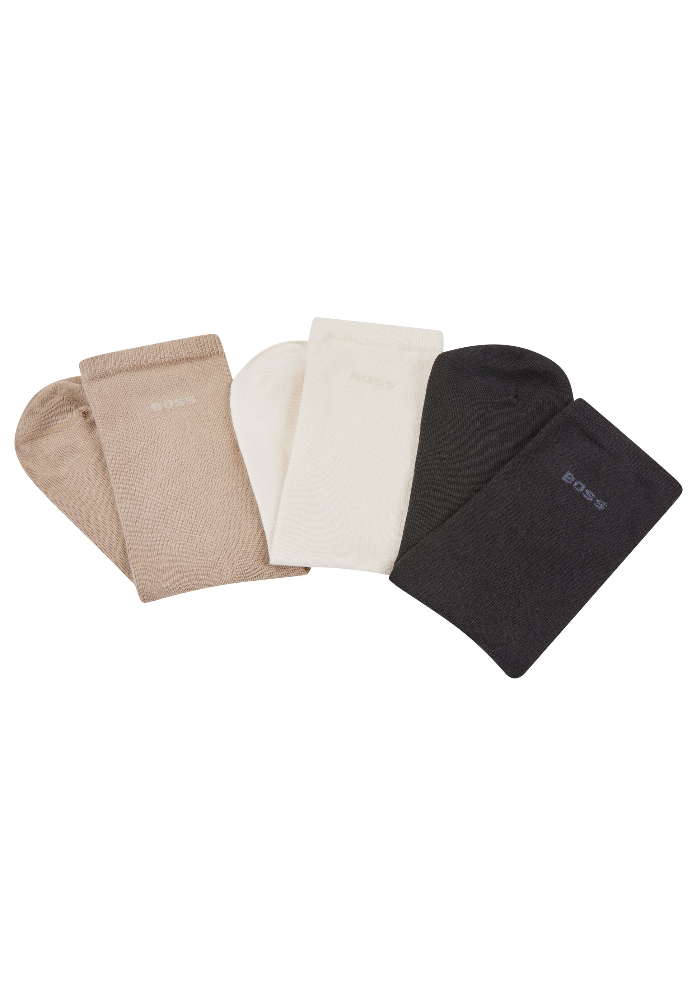 BOSS Freizeitsocken, (3 Paar), mit Logoschriftzug günstig online kaufen