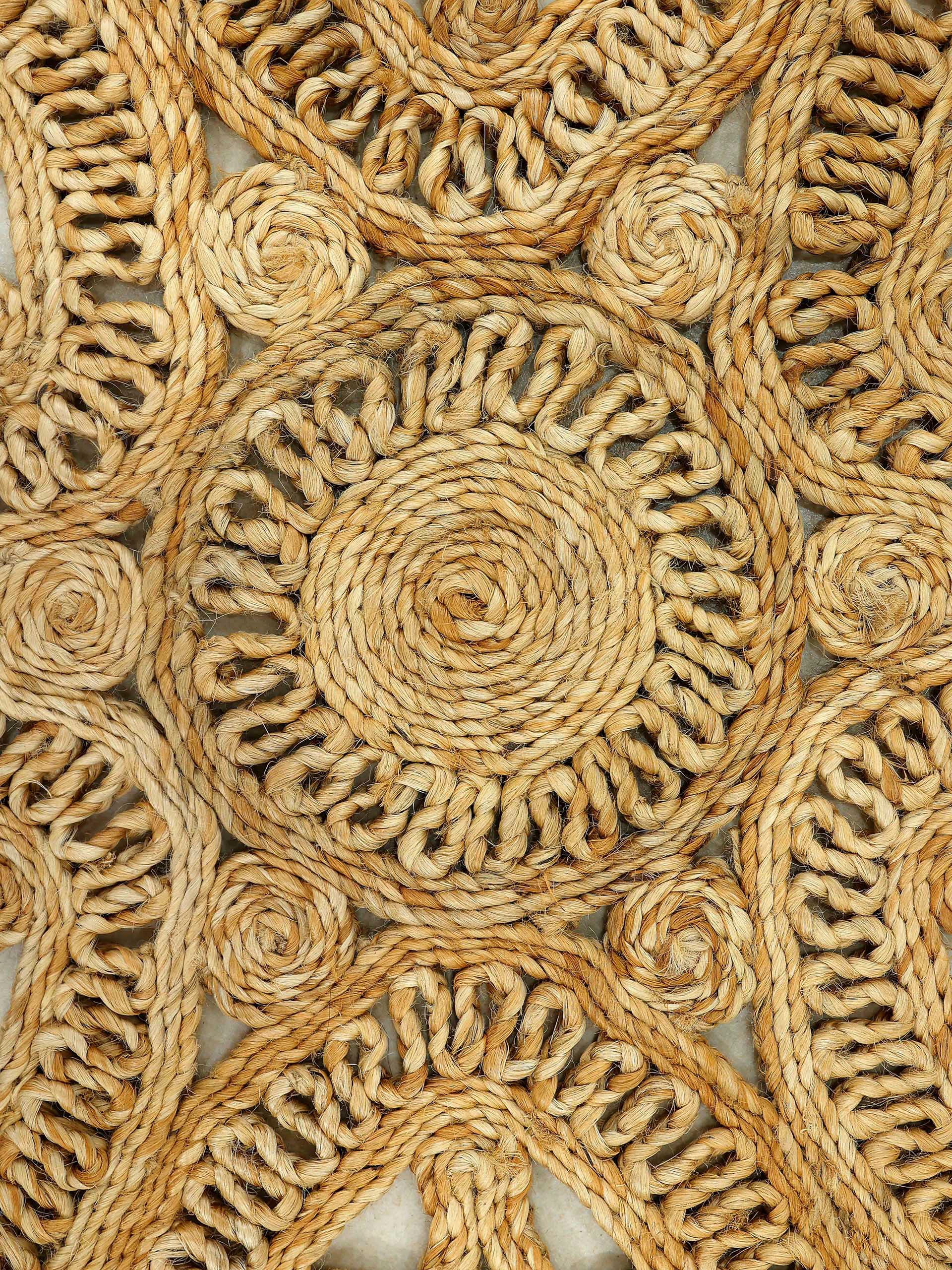 carpetfine Sisalteppich »Juteteppich Liam«, rechteckig, 13 mm Höhe, natürliches Pflanzenmaterial von Hand gewebt, Boho Style