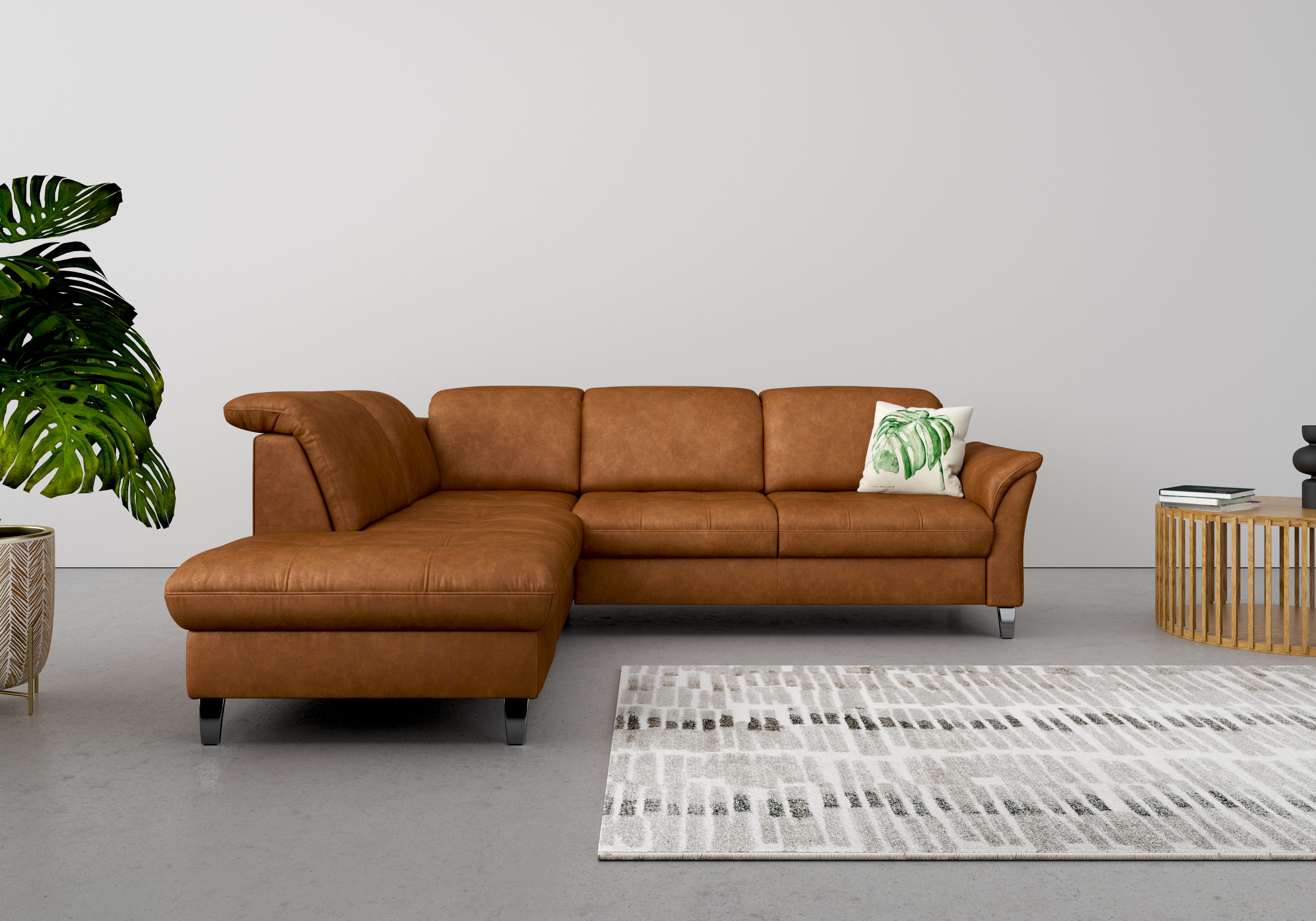 Thumbnail - sit&more Ecksofa "Maggiore L-Form" wahlweise mit Kopfteilverstellung, Bettfunktion und Stauraum