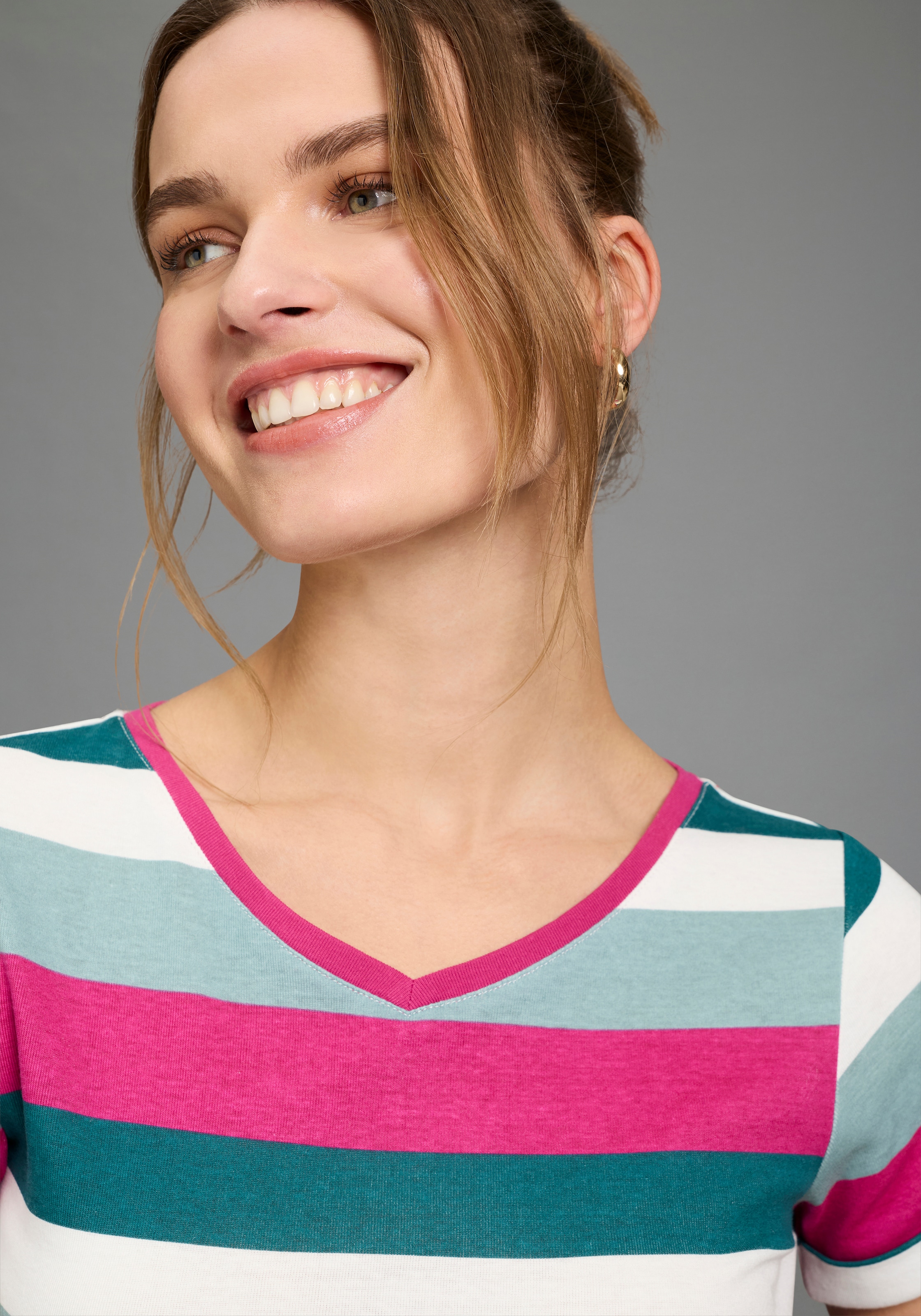 KangaROOS T-Shirt mit Streifen-Design