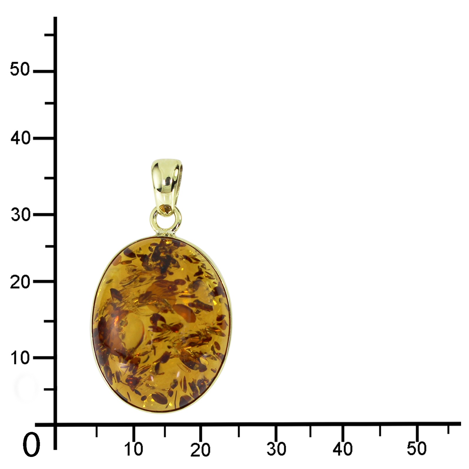 OSTSEE-SCHMUCK Kettenanhänger »Ostsee-Schmuck Anhänger Classic 24x19 mm«, (1 tlg.)