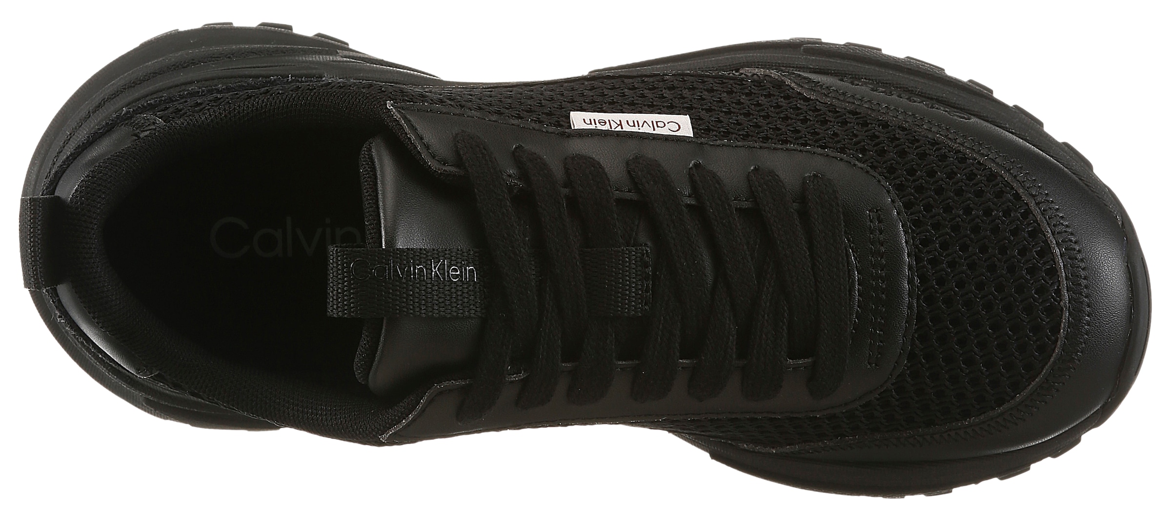 Calvin Klein Plateausneaker »HIKE RUNNER LACEUP MESH«  Chunky Sneaker, Halbschuh, Freizeitsneaker mit Profilsohle