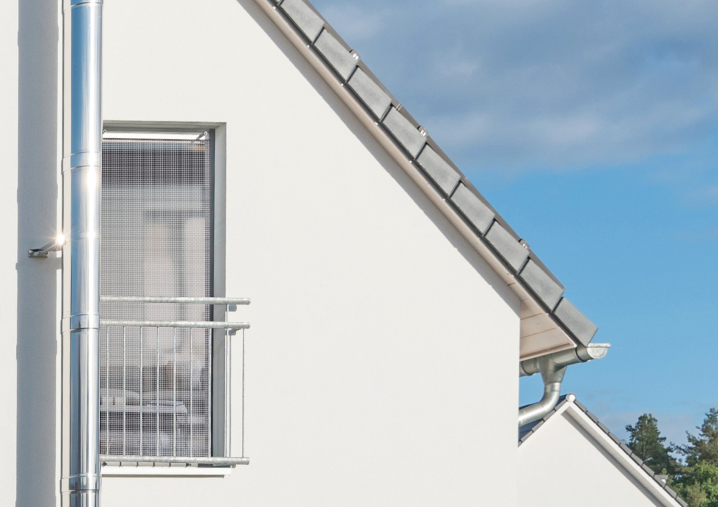 SCHELLENBERG Fliegengitter-Gewebe »für bodentiefe Fenster und Türen«, Insektenschutz ohne bohren, 130 x 230 cm, weiß und anthrazit